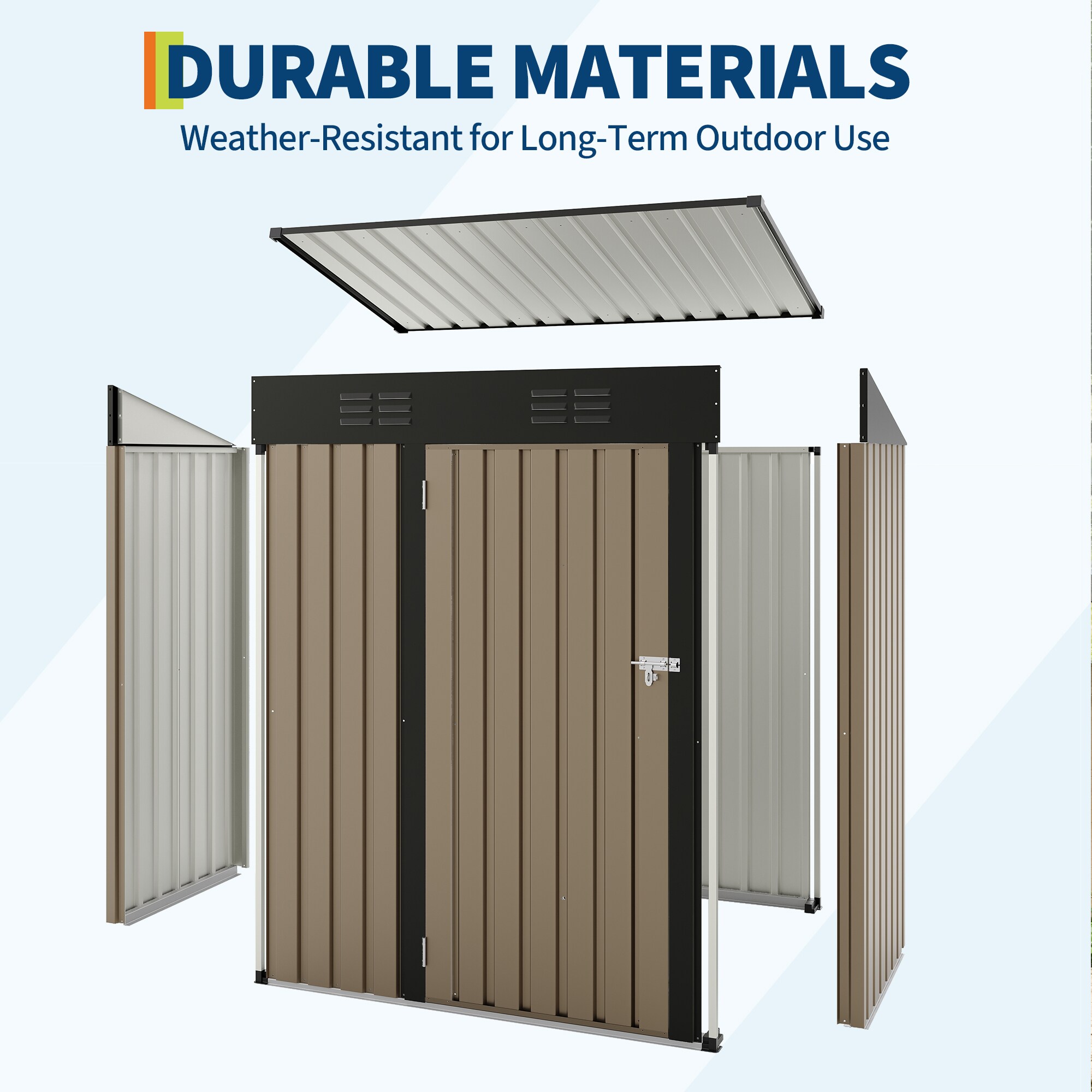 Garvee L136GLZLFPMK Metal-Storage-Buildings-Sheds - View #3
