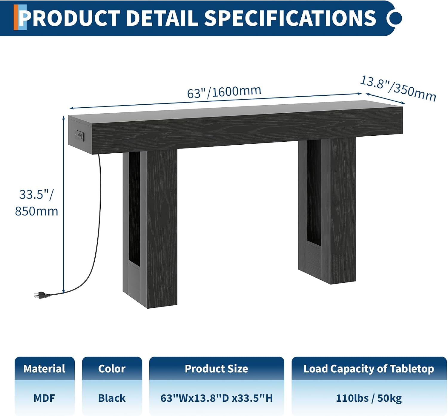 GAOMON CQC-YH6CE4-TV02 Console-Sofa-Tables - View #2