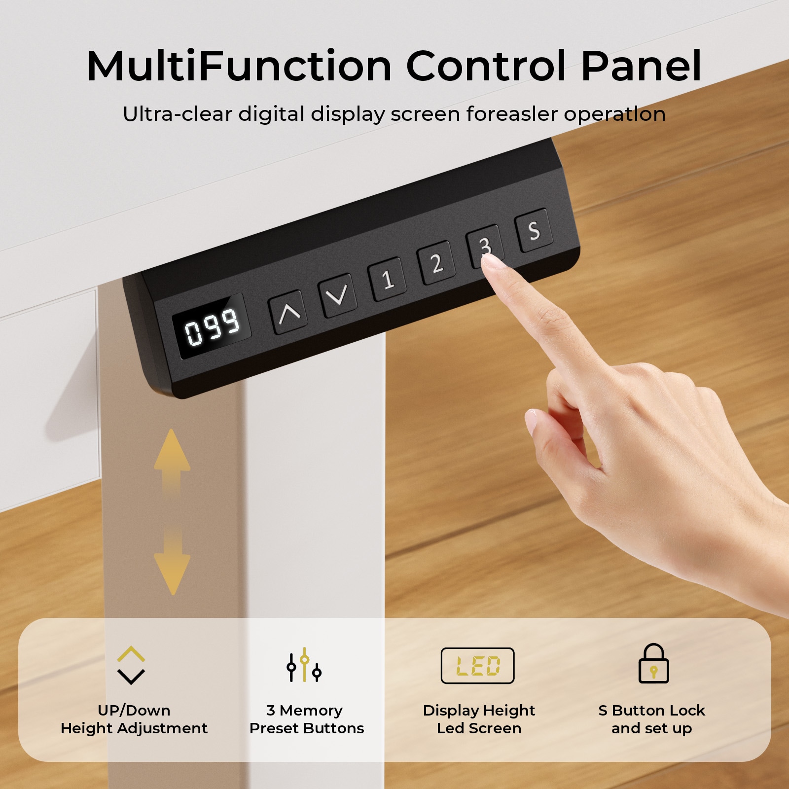 GTPLAYER LOWE'S-DTS118-WT-140 desks - View #3