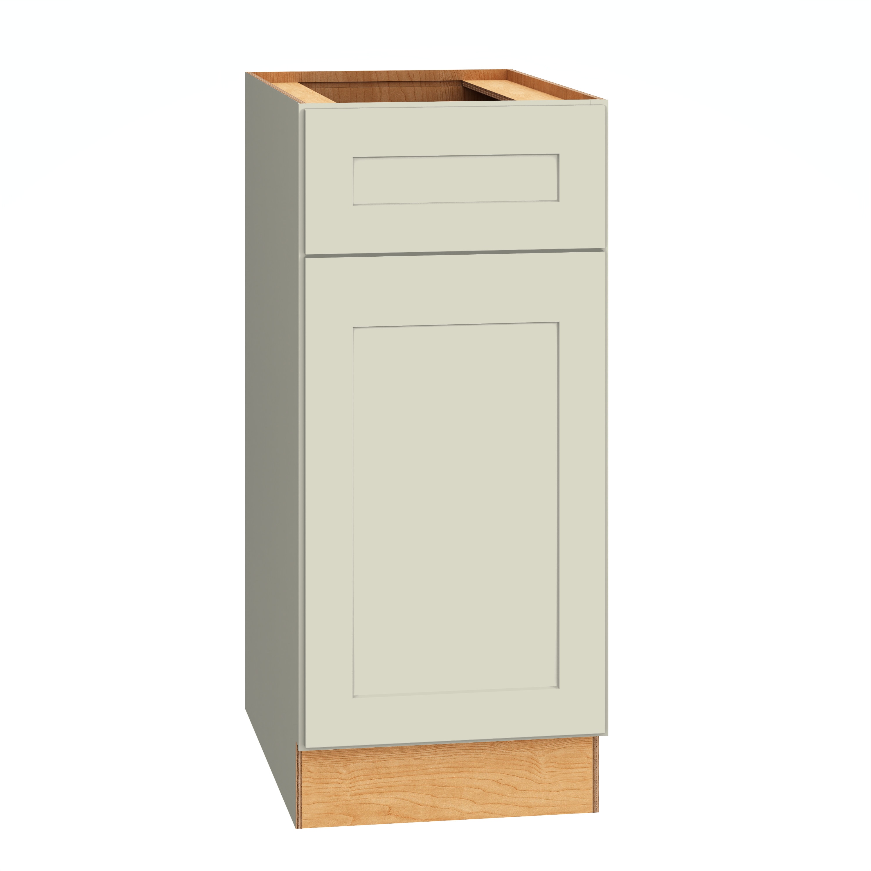 Diamond Express 61D-B15R Jamestown 15-in W x 34.5-in H x 24-in D Icy Avalanche Base Fully assembled Plywood Cabinet Recessed Panel Shaker