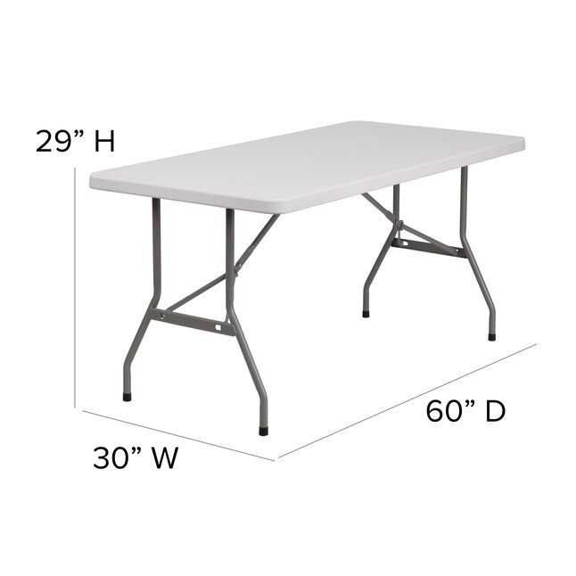 Folding Banquet Table, White Folding Table Dimensions
