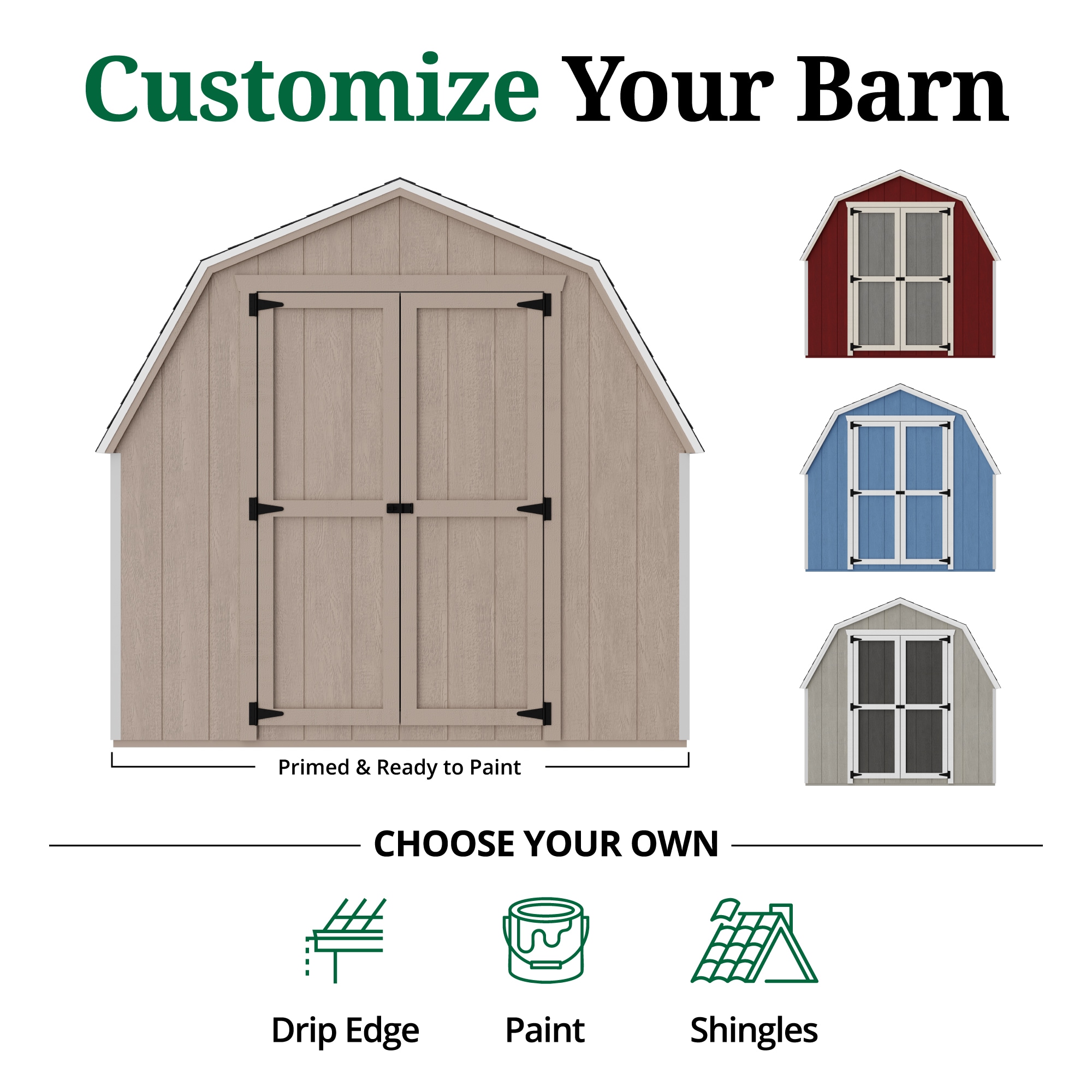 Little Cottage Co 8X10 VGB-4-PC-FK Wood-Storage-Buildings - View #10