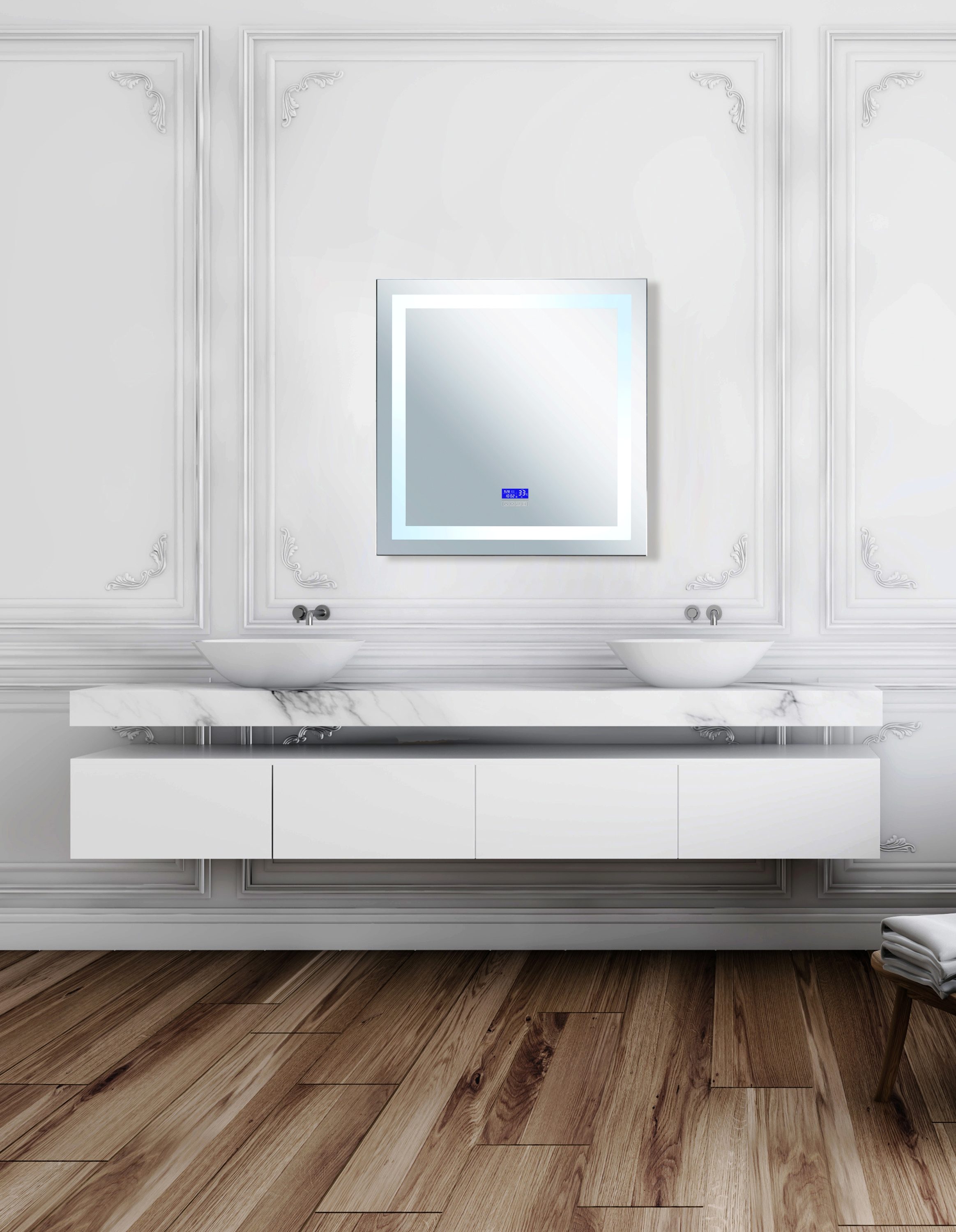CWI Lighting 1232W36-36-B-6000K Decor-Mirrors - View #5