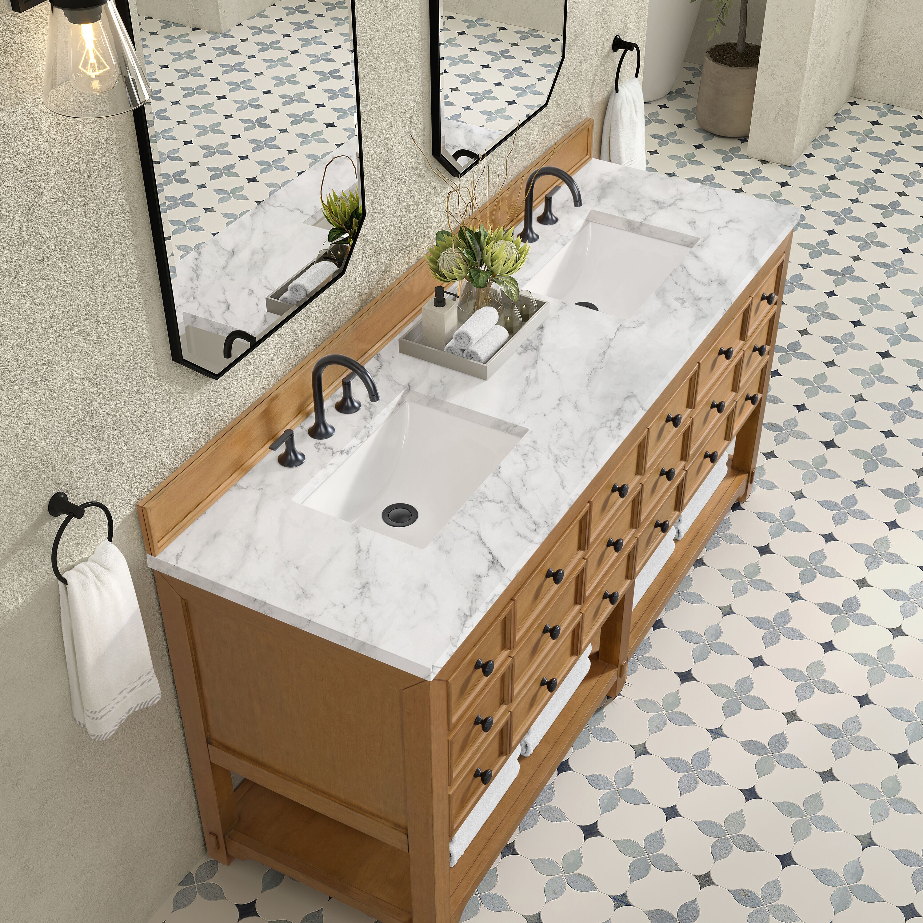 James Martin Vanities 505-V72-AMB-3CAR Bath-Vanity-Combo - View #4