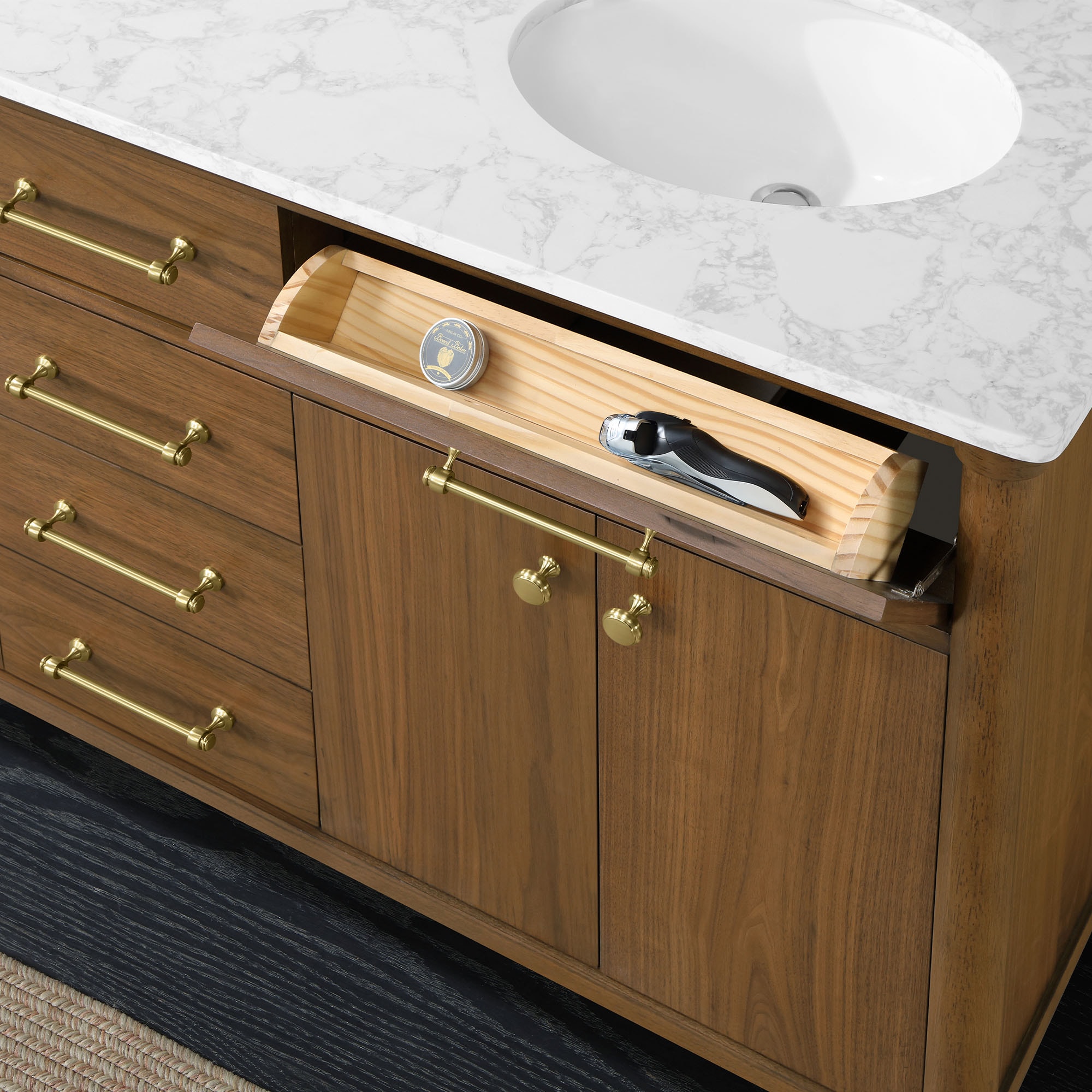 allen + roth RIAN 60WW Bath-Vanity-Combo - View #7