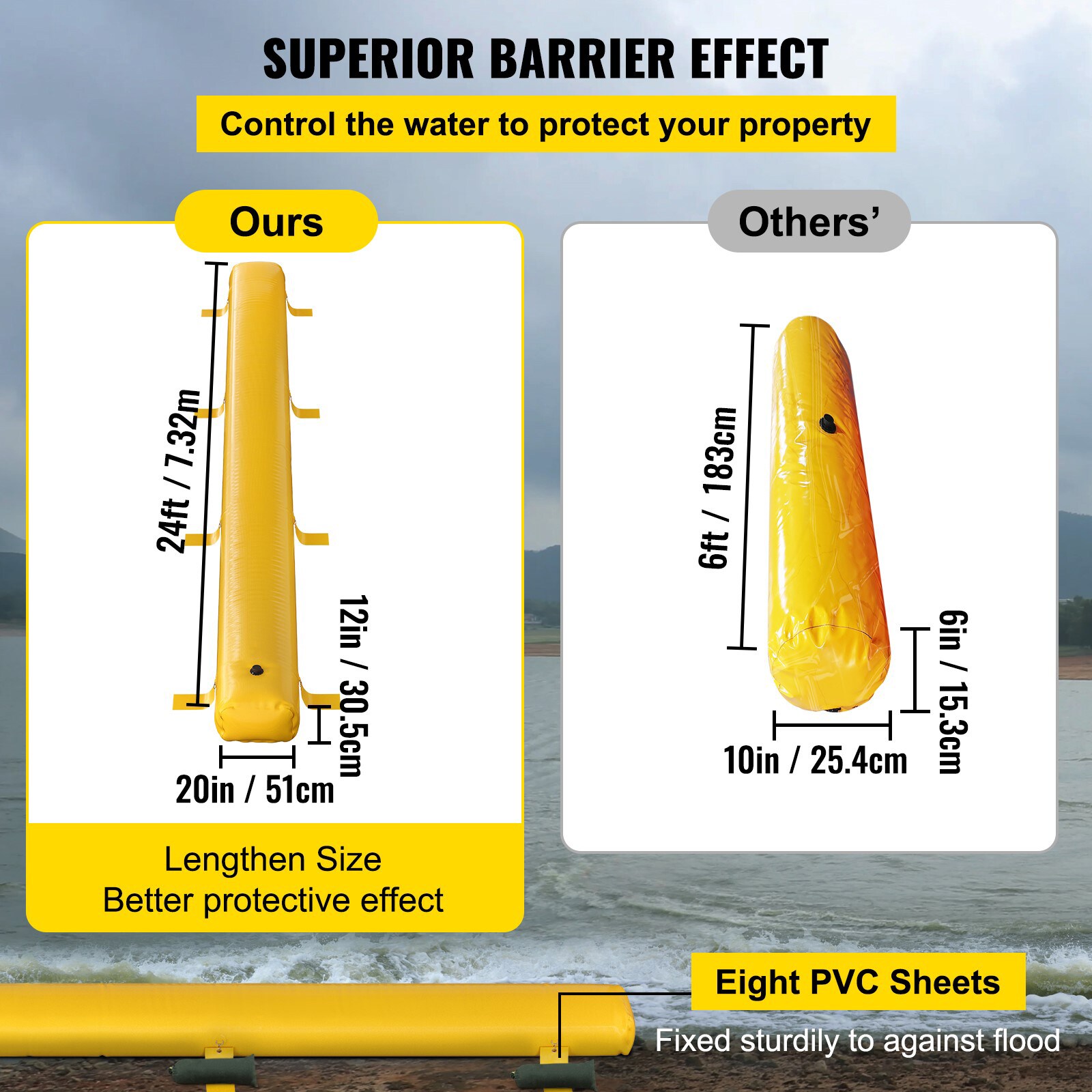 VEVOR SCF24FT20IN102317V0 Flood-Bags - View #3
