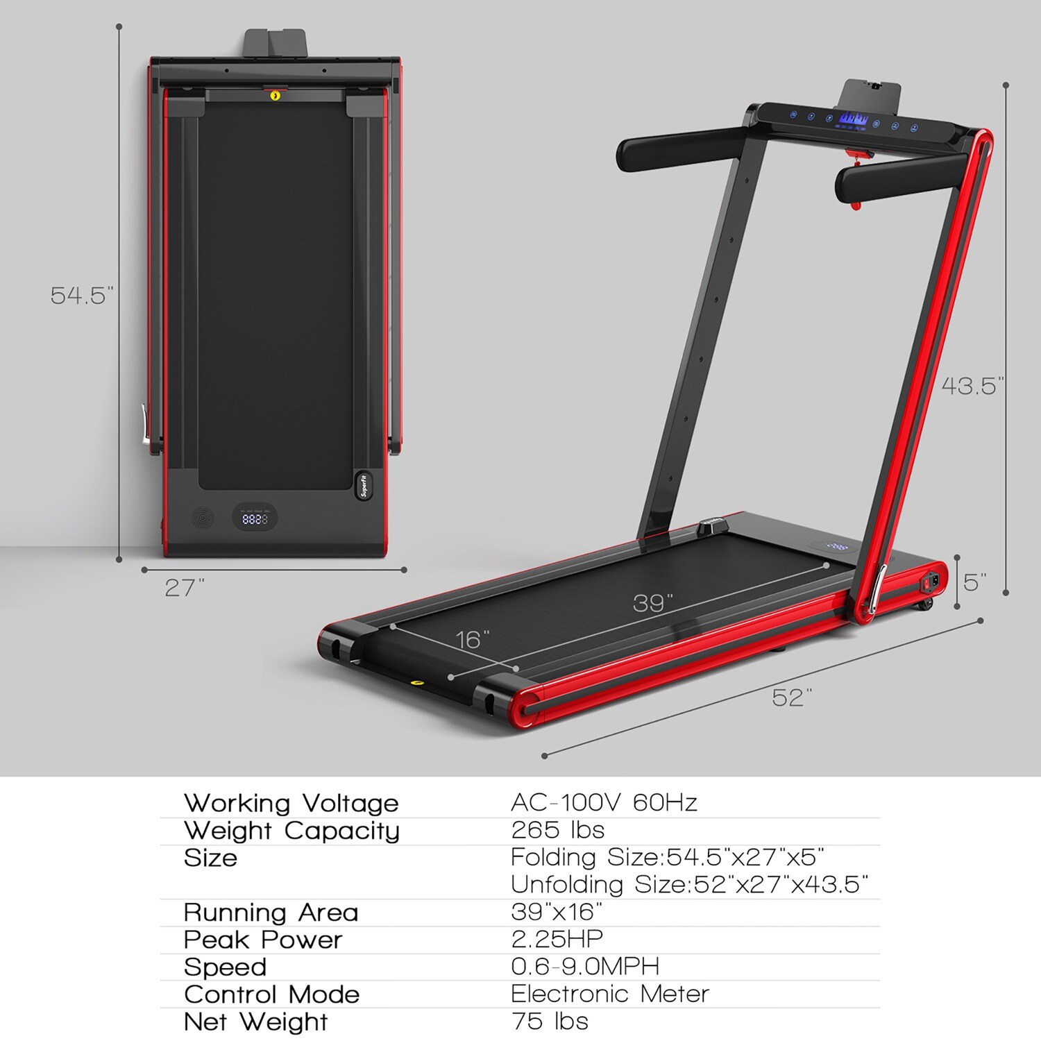 Costway CSHY004122 treadmills - View #9