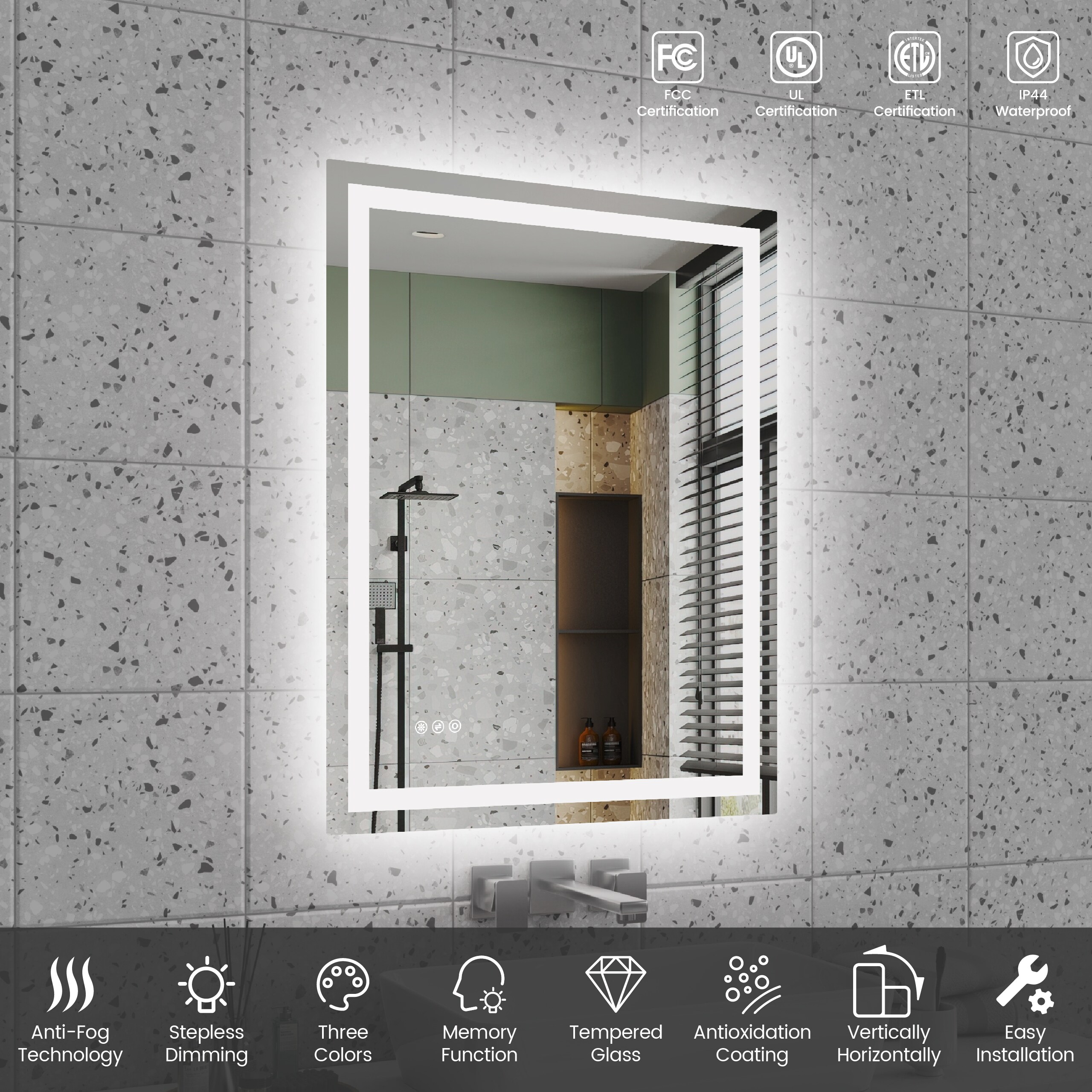 AAZJ DR-P320624 Framed-Bath-Mirrors - View #3