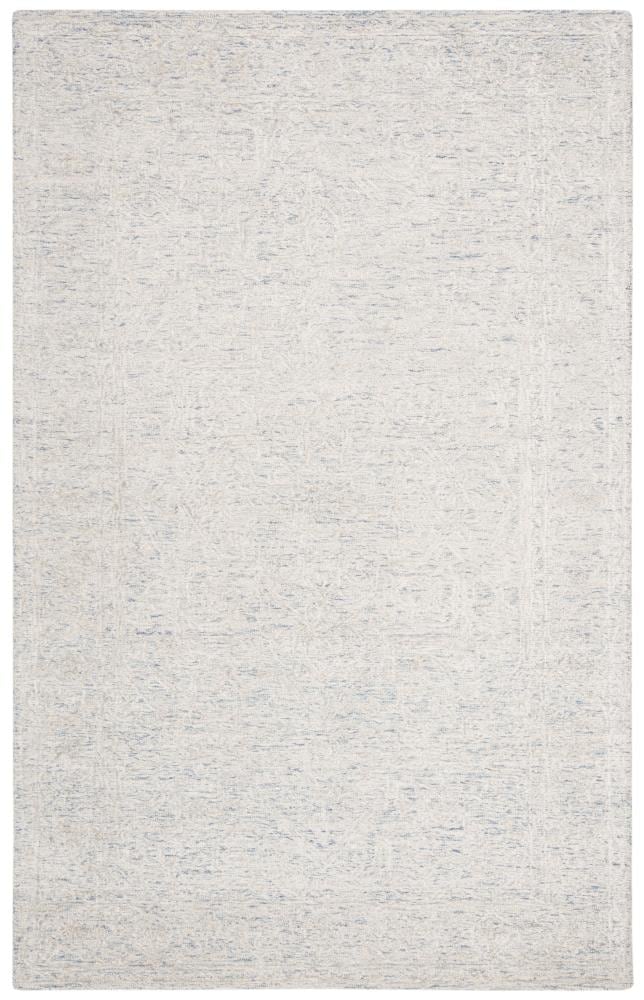 Safavieh GLM537M-4 Glamour Astrid 4 x 6 (ft) Tufted Synthetic Blue/Ivory Rectangular Indoor Abstract Farmhouse/Cottage Area rug