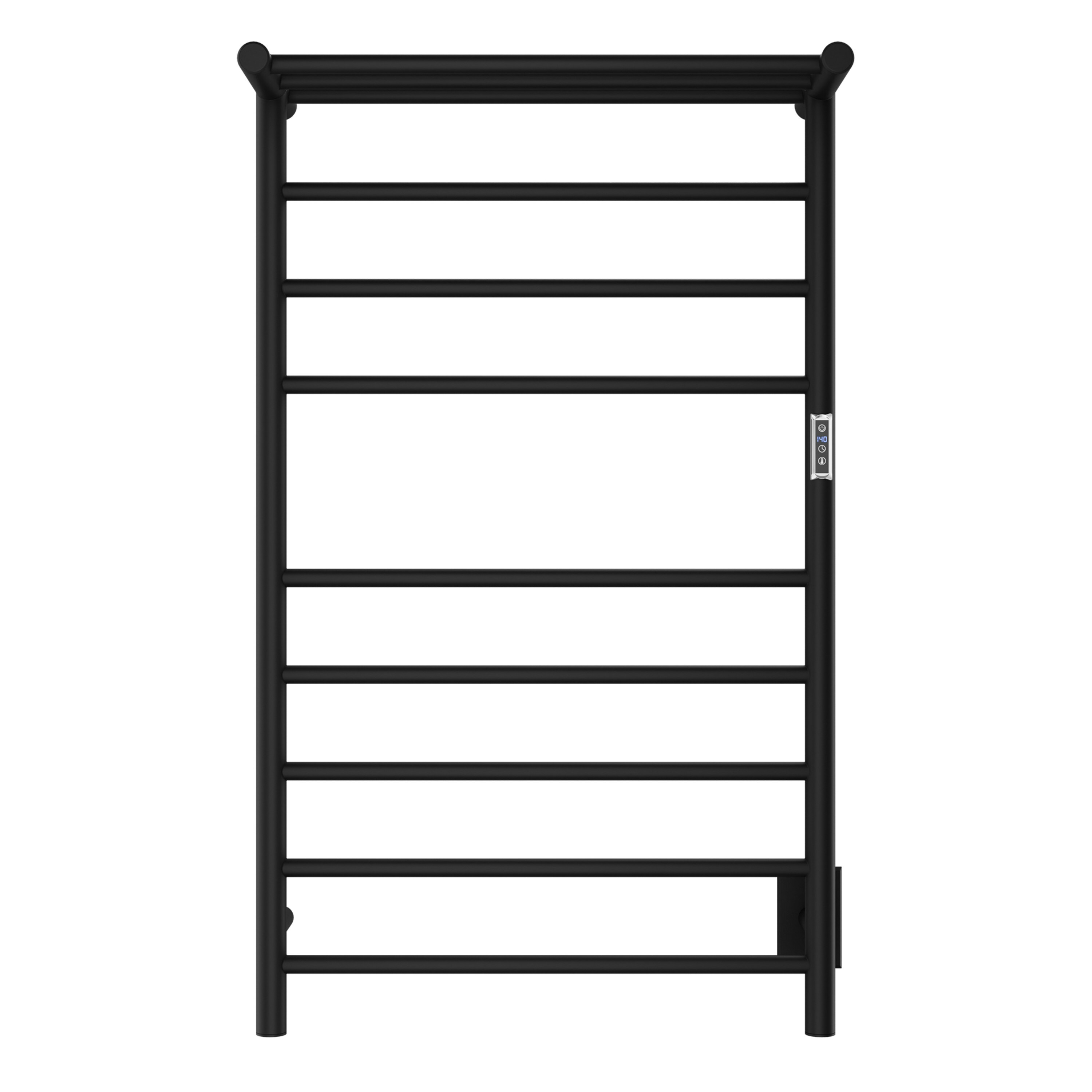 ANZZI Matte black Plug-in Wall mount Towel Warmer 23.75-in x 9.5-in x 39-in #TW-AZ012MBK