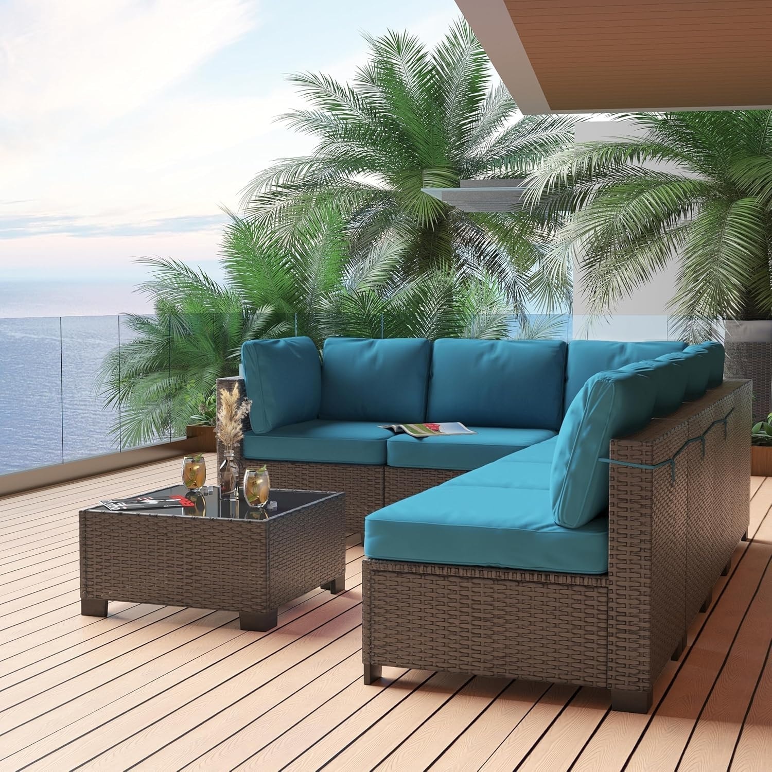 Garvee LSHQQPHO-34EGBR4P Patio-Conversation-Sets - View #3