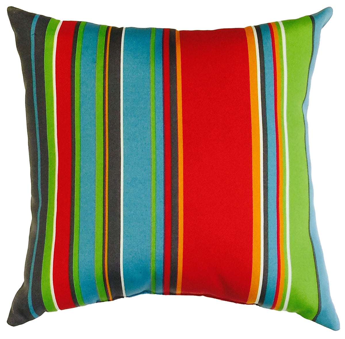 Garden Treasures Striped Stripe Square Throw Pillow in the Outdoor ...