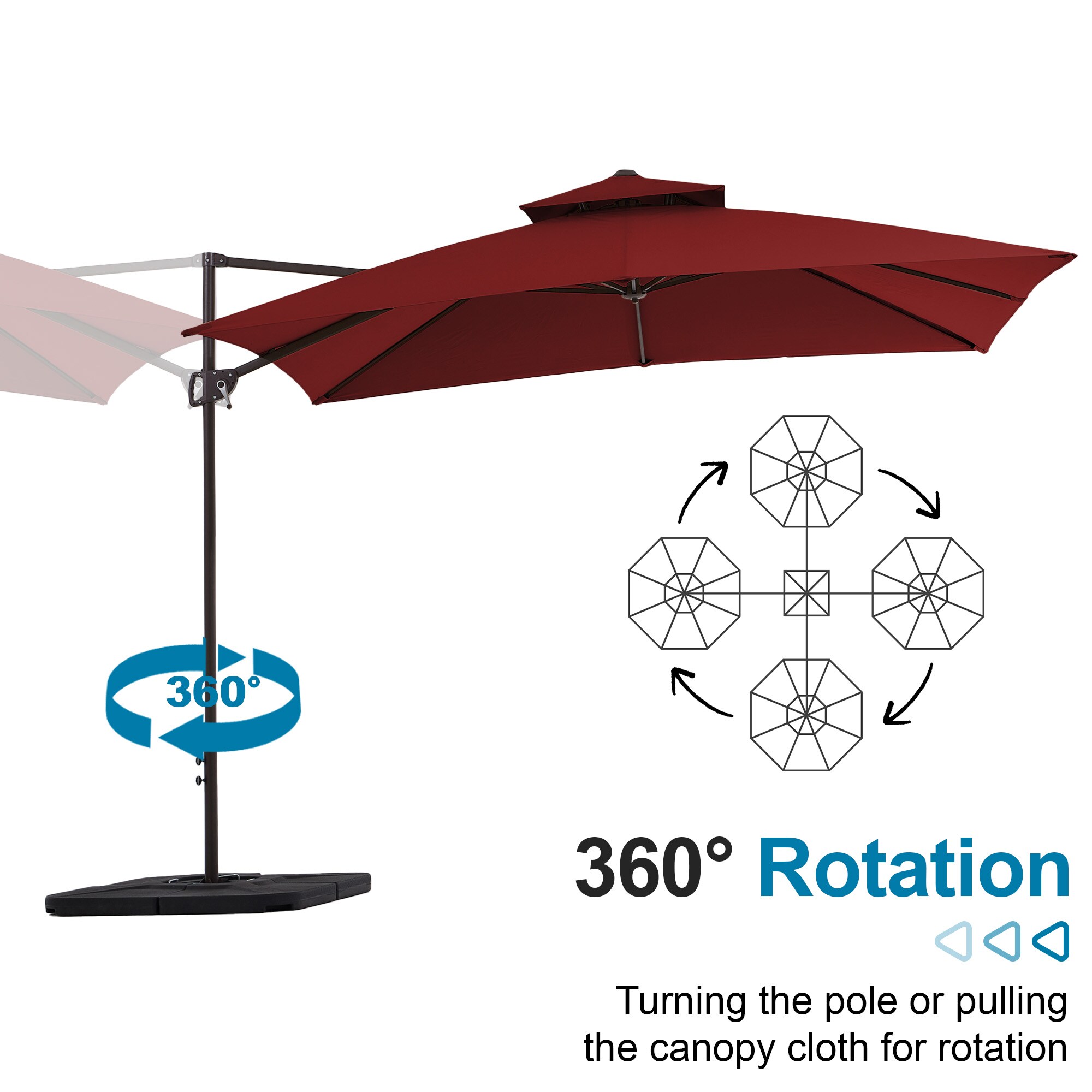 VOUA JYLM-10X10-RD Umbrellas-2 - View #7