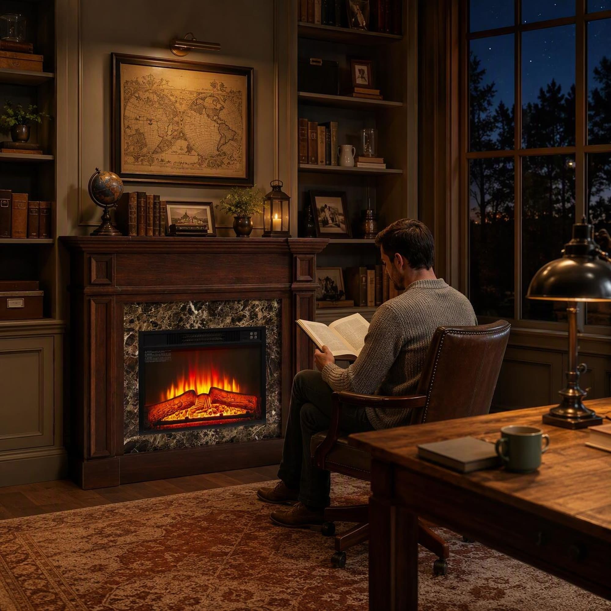 TEINIE HJJ-W2275S00046 Electric-Fireplaces - View #4