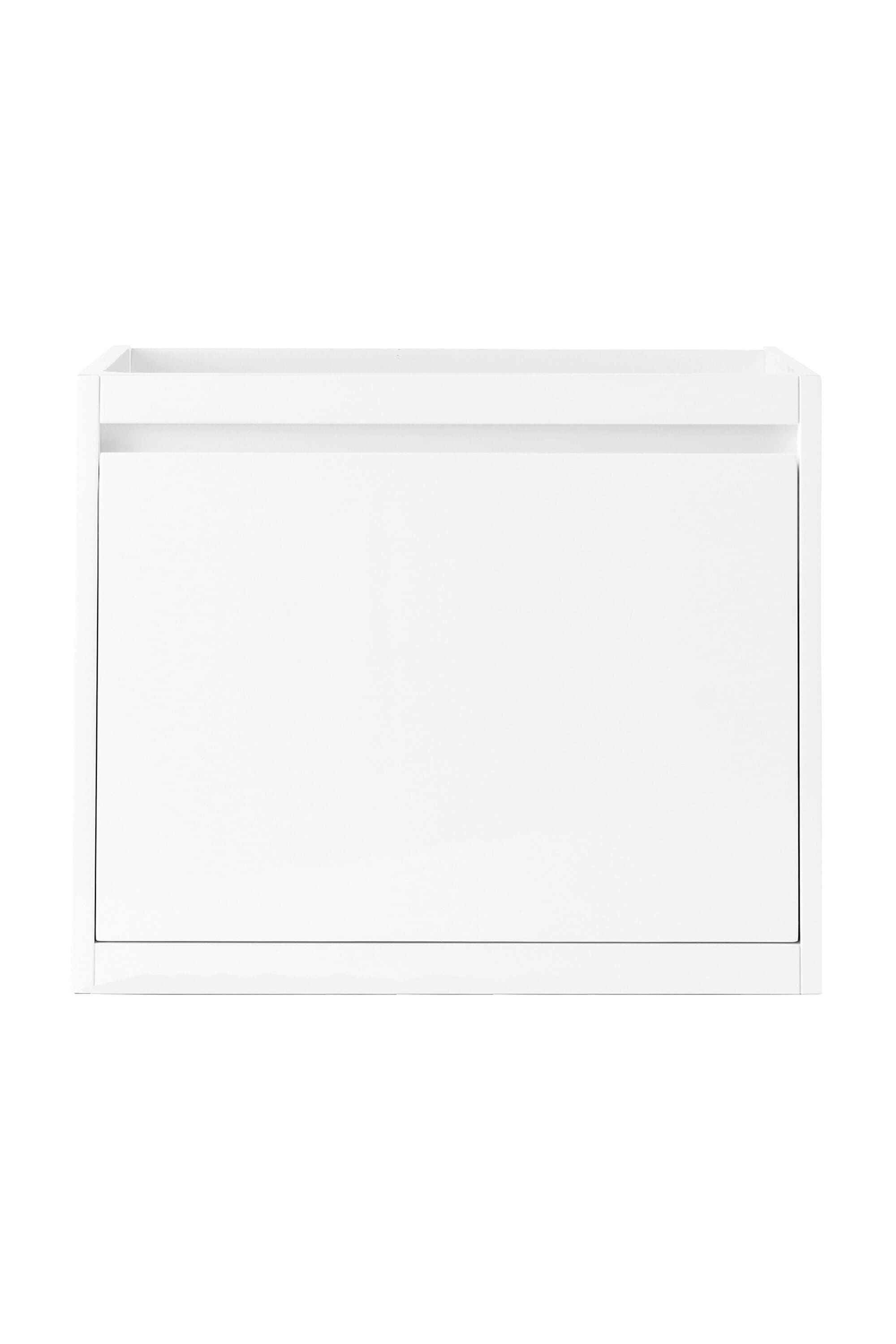 James Martin Vanities 805-V23.6-GW Mantova 24-in Glossy White Floating Bathroom Vanity Base Cabinet without Top