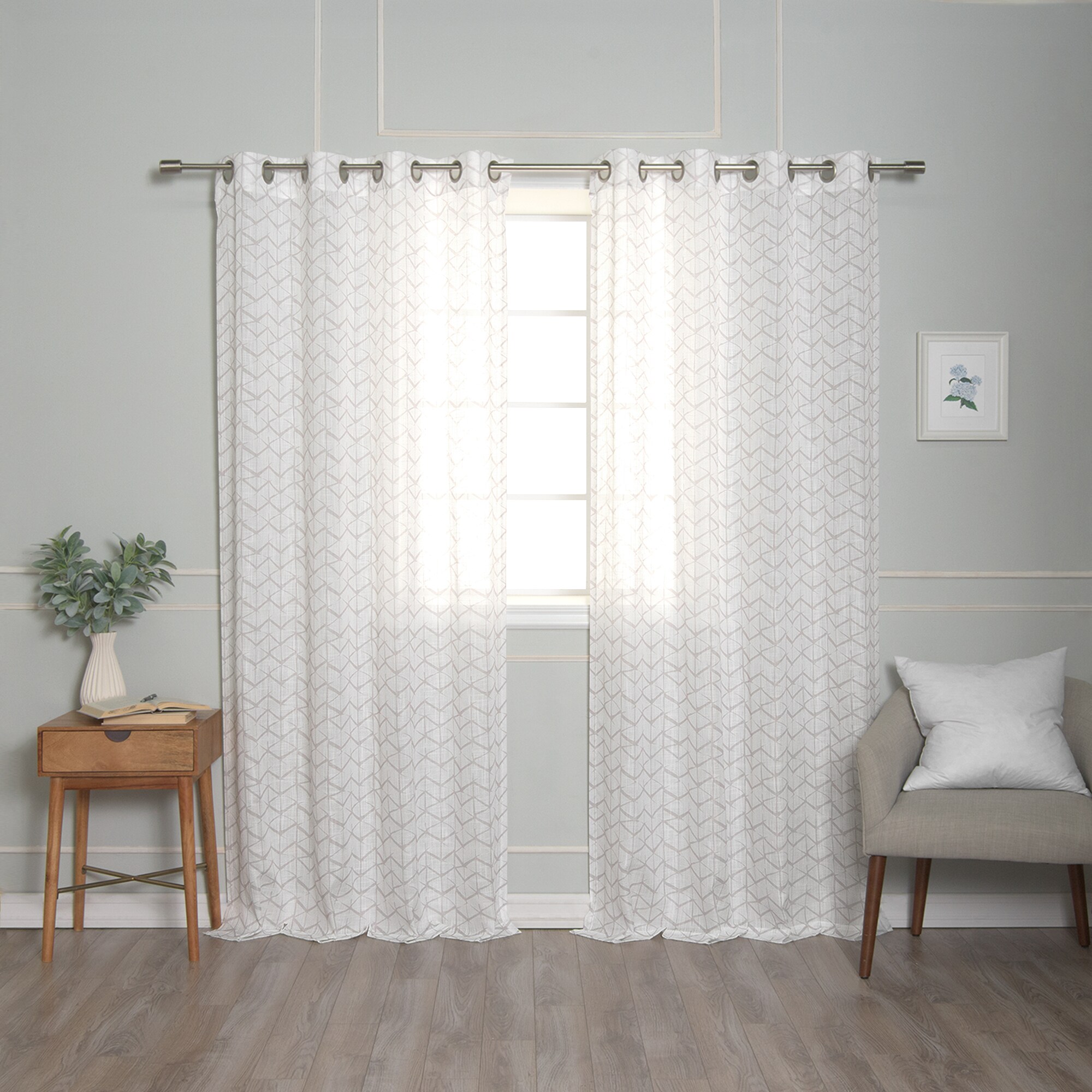 Best Home Fashion JC-GROM-CUBE-84-NAT curtains - View #2