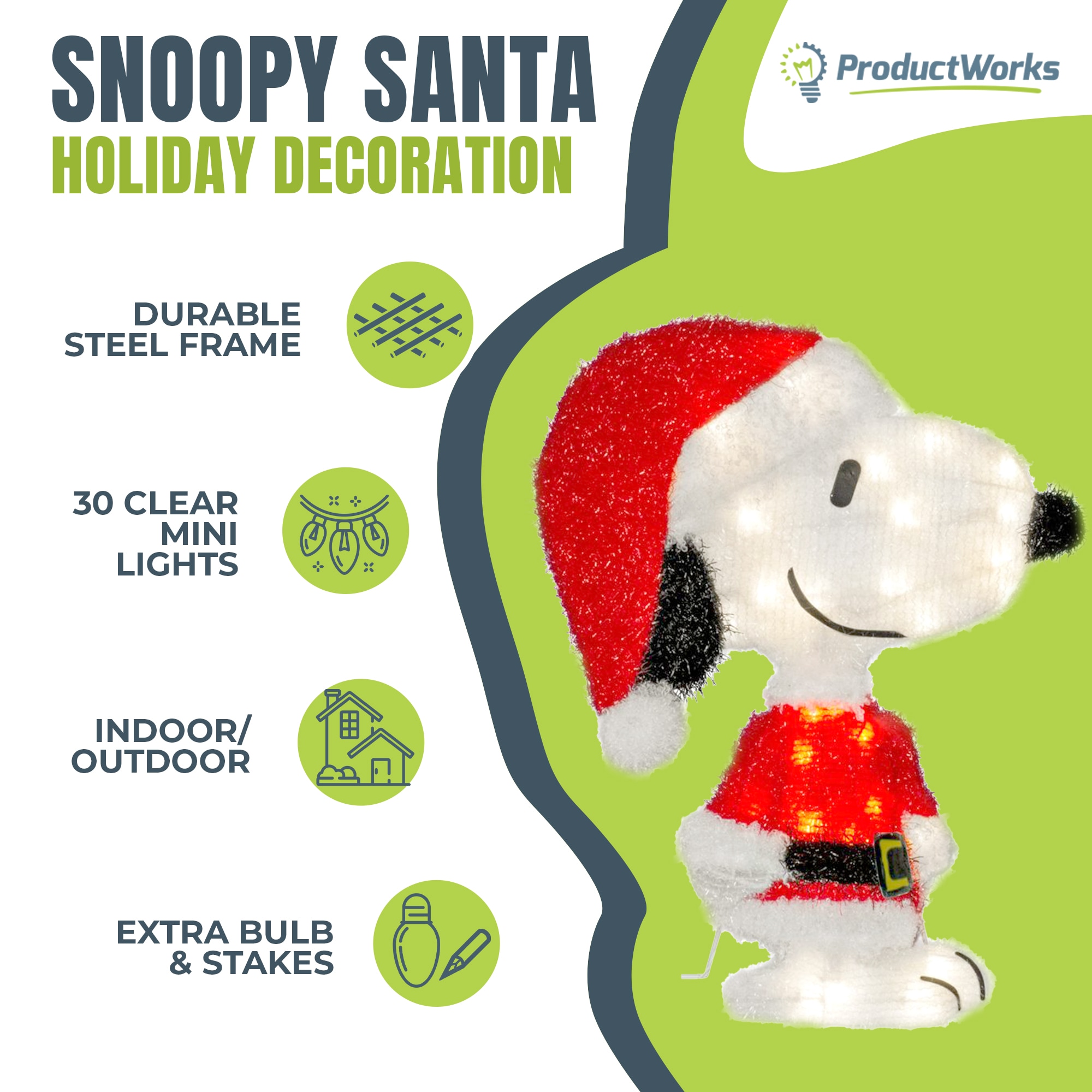 ProductWorks 273702 Outdoor-Christmas-Decor - View #2
