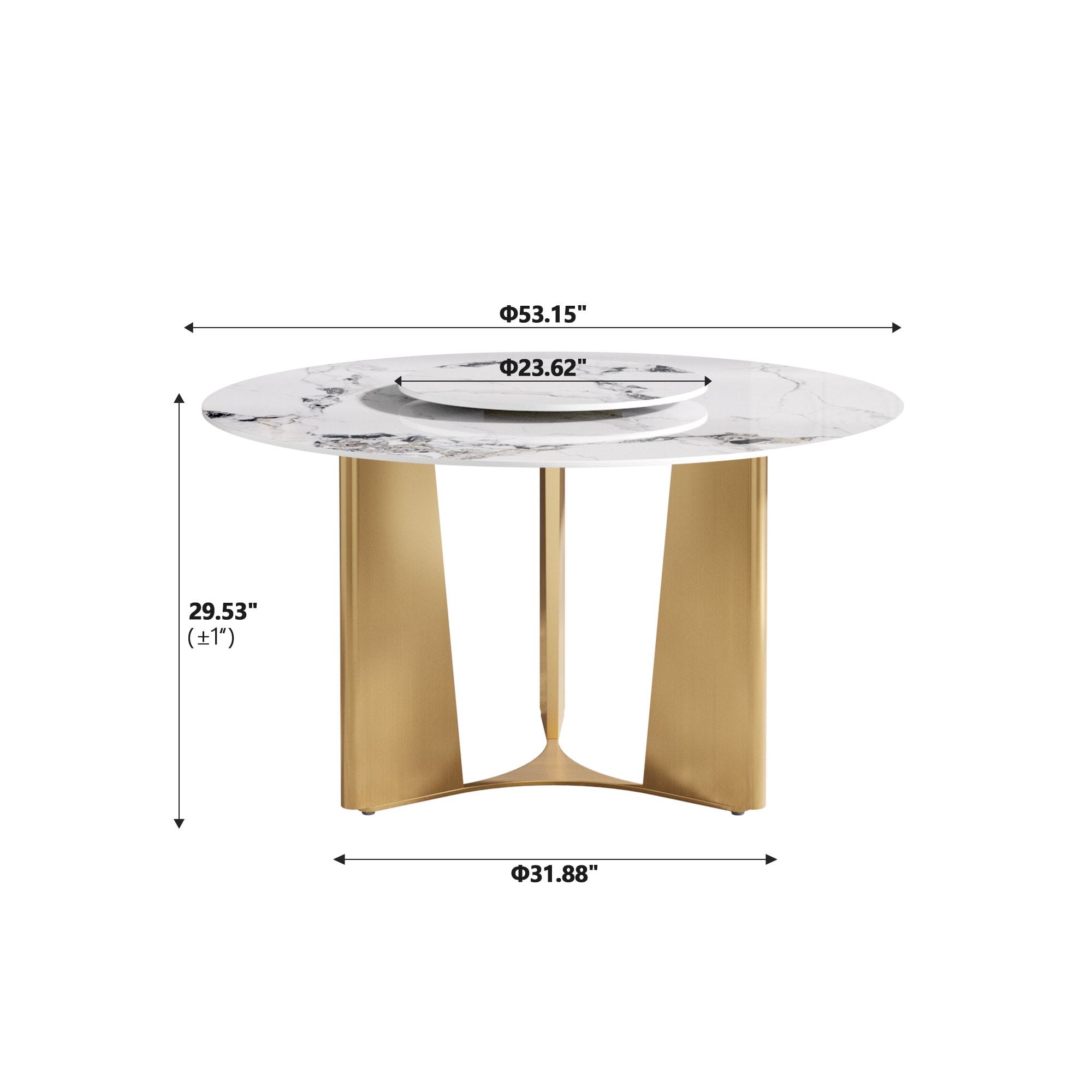 BuotiqHom DH-B-135F60-3G Dining-Tables - View #5
