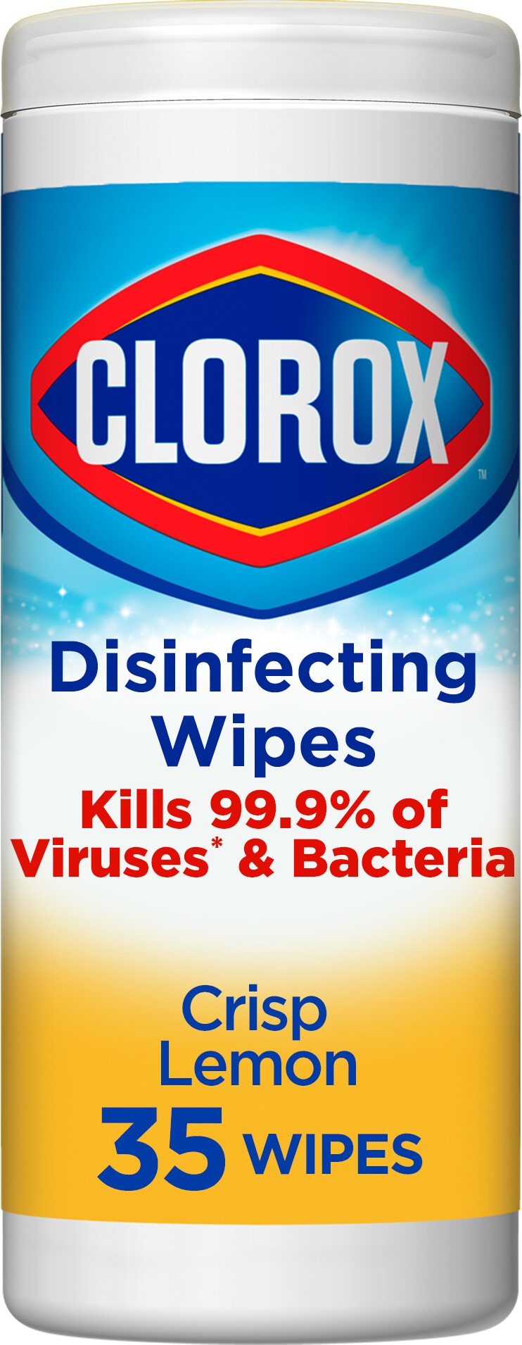 Clorox 35 -Count Crisp Lemon Disinfectant Wipes All-Purpose Cleaner #4460001594