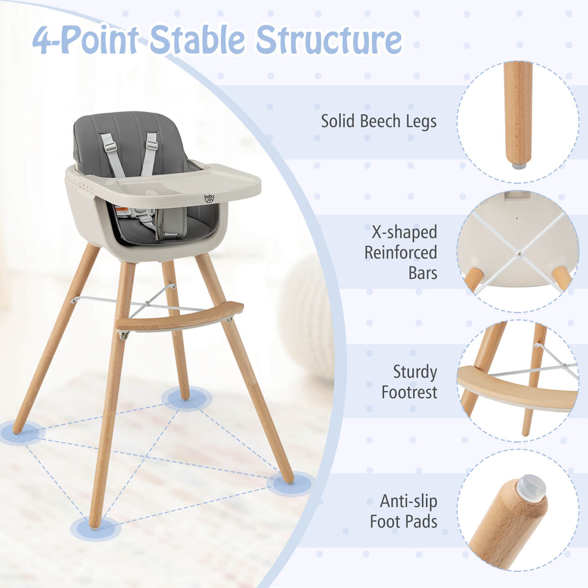 Costway HCST01339 Kids-Chairs - View #3