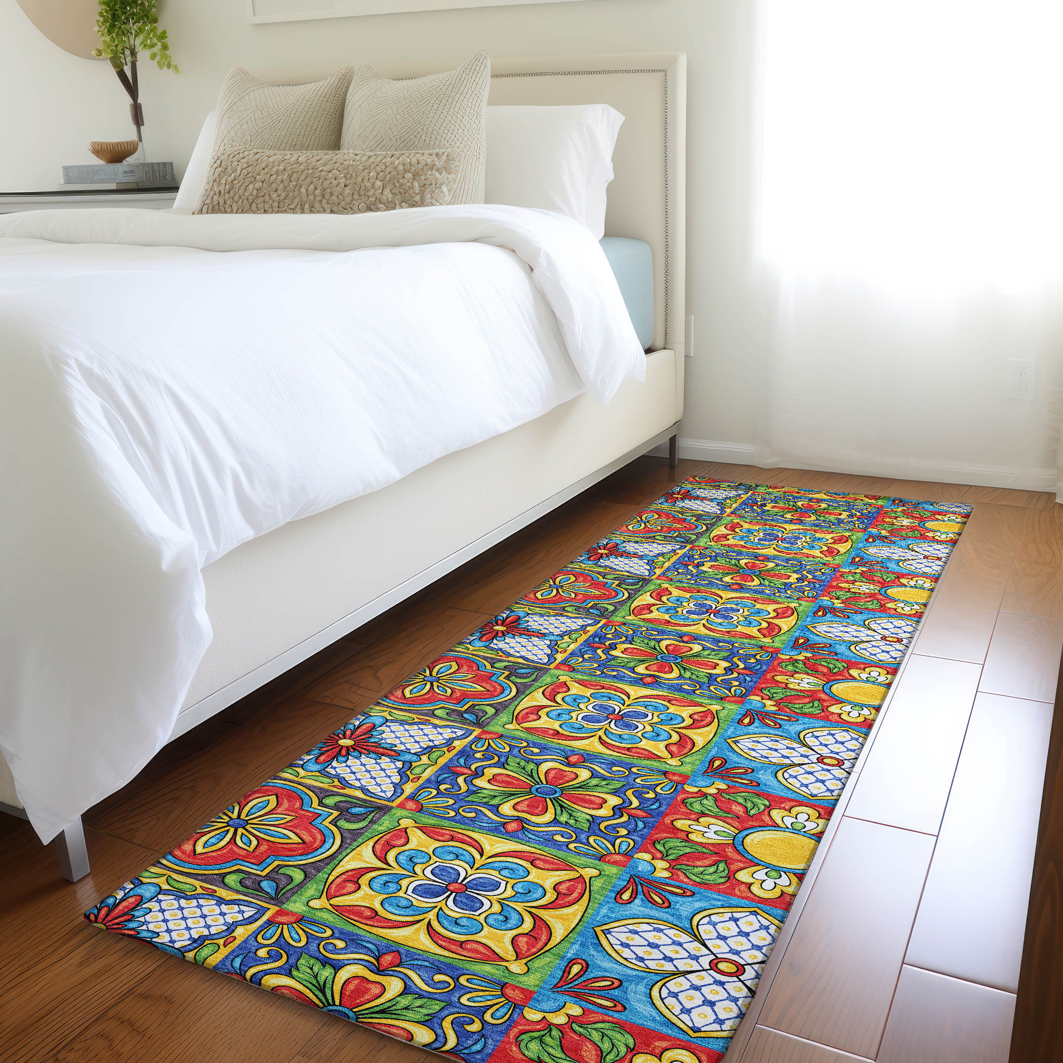 Addison Rugs AMF175KA2X8 Mayfield AMF175KA 2 x 7 (ft) Loomed Polyester Kaleidoscope Rectangular Indoor Geometric Machine washable Area rug