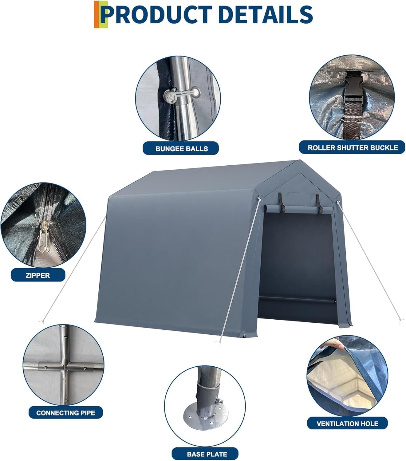 Qeetex DYQ-PPG-338CVHCJ Carport-Covers - View #6