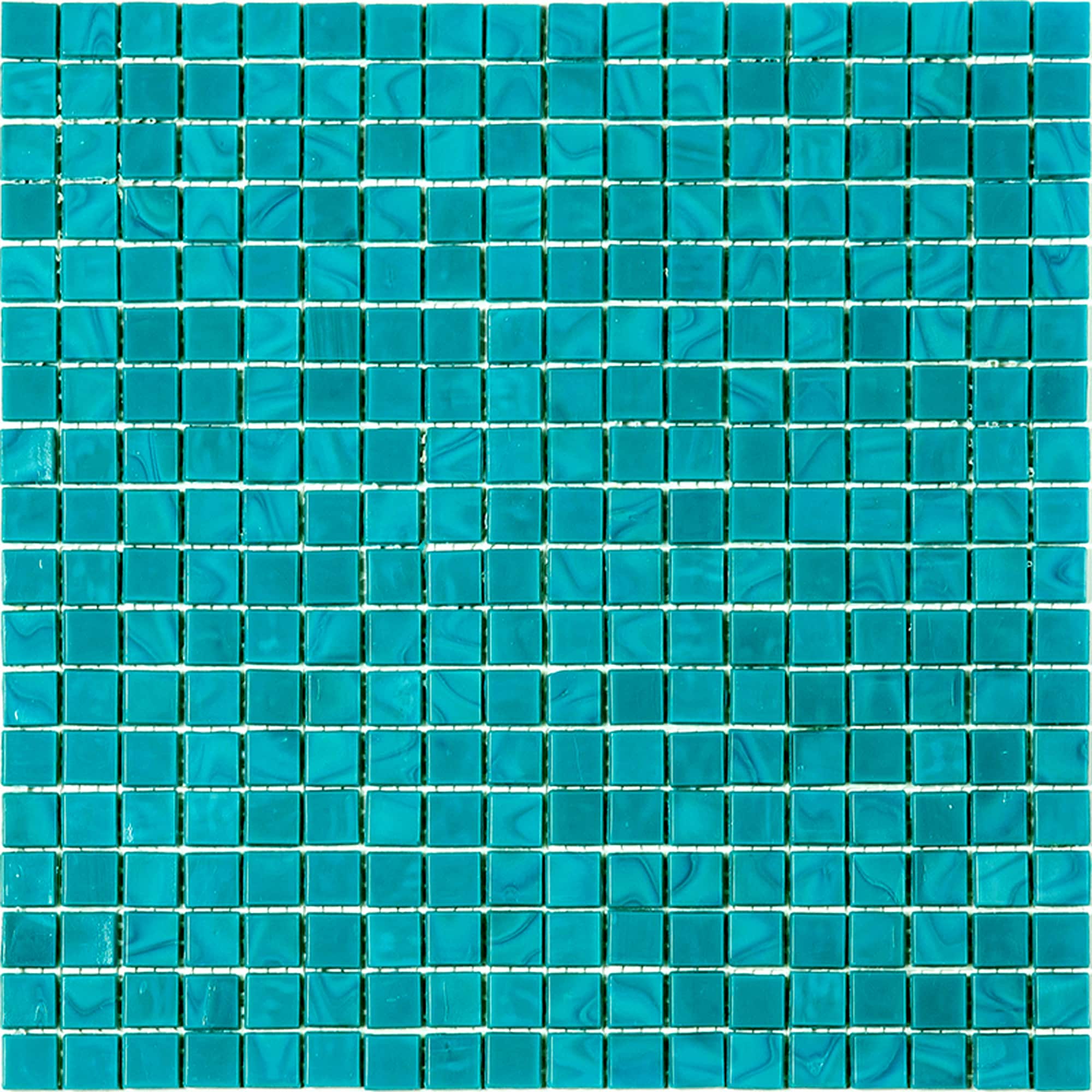 Apollo Tile Skosh Dark Blue-green 11-1/2-in x 11-1/2-in Glossy Glass Uniform Squares Floor and Wall Tile (18.69-sq. ft/ Carton)