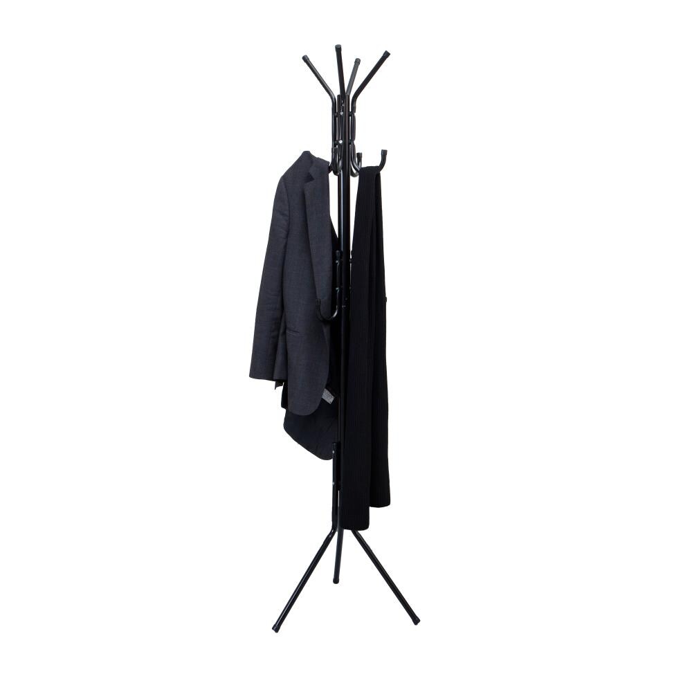 GAMNOF Black Coat Rack Freestanding, Metal Coat Rack Coat Hanger Stand,  Entryway Tree Coat Rack Stand
