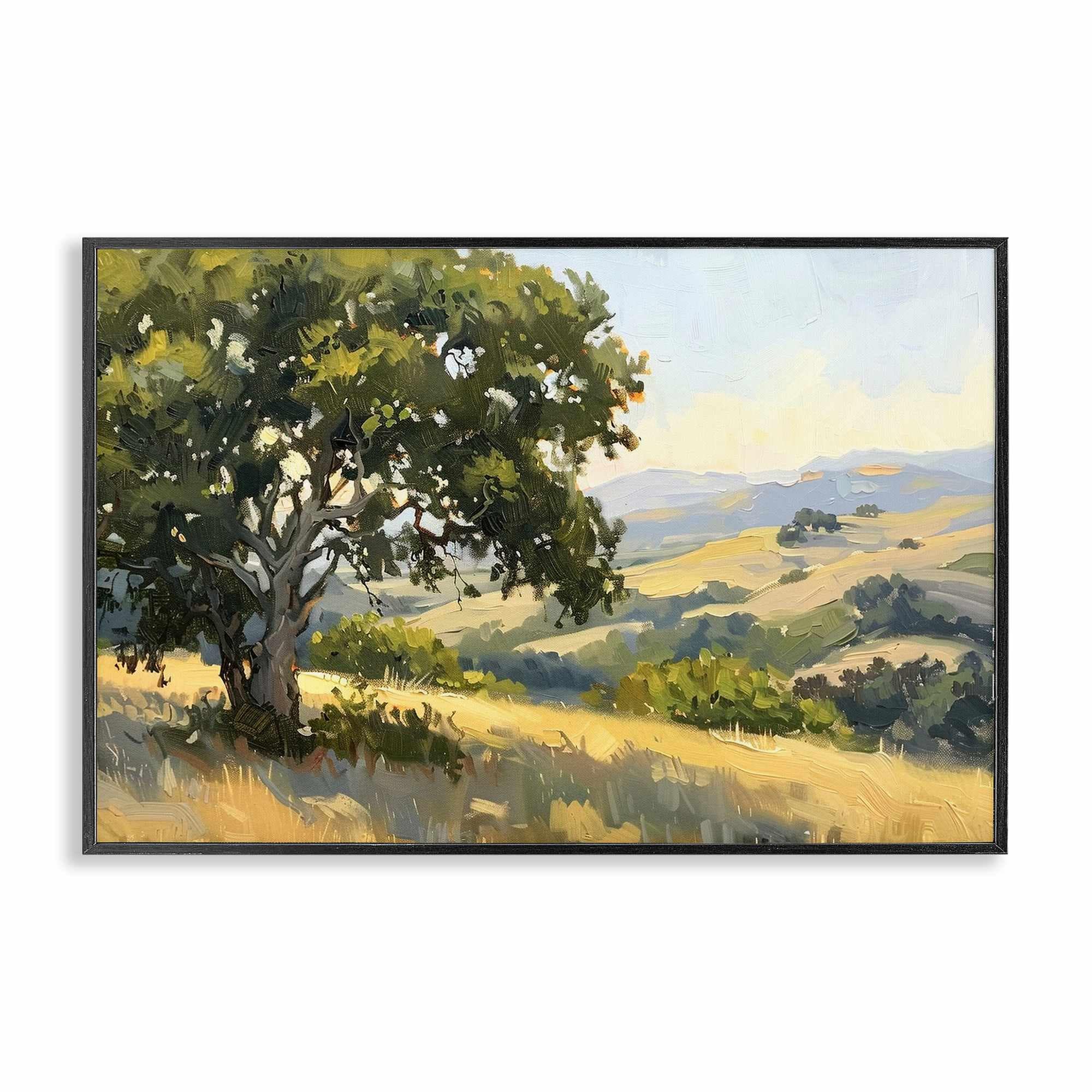 Stupell Industries BT-784-FR-16X24 On The Hilltop Scenery Framed Giclee design by LSR Creative Studio