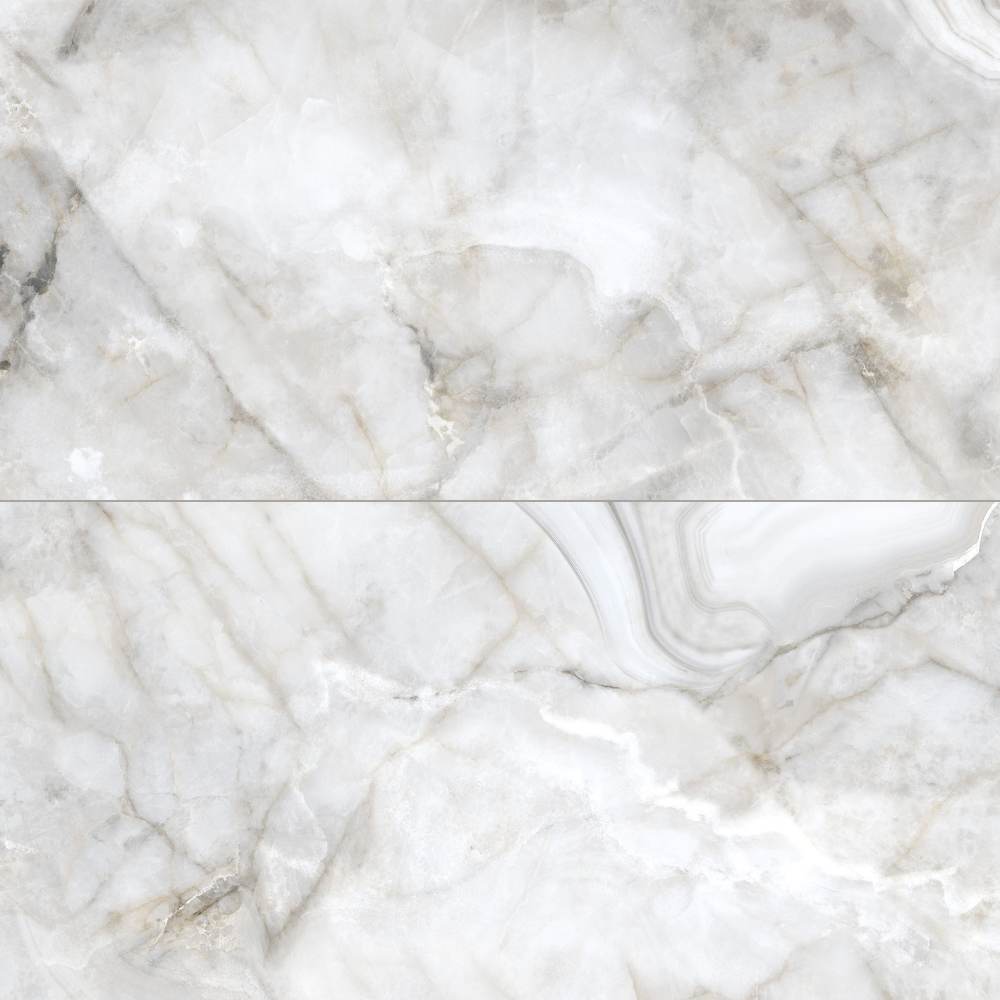 The Tile Life Nova Pearl 24-in x 48-in Polished Porcelain Marble look Floor and Wall Tile ( 15.5-sq ft / Carton )
