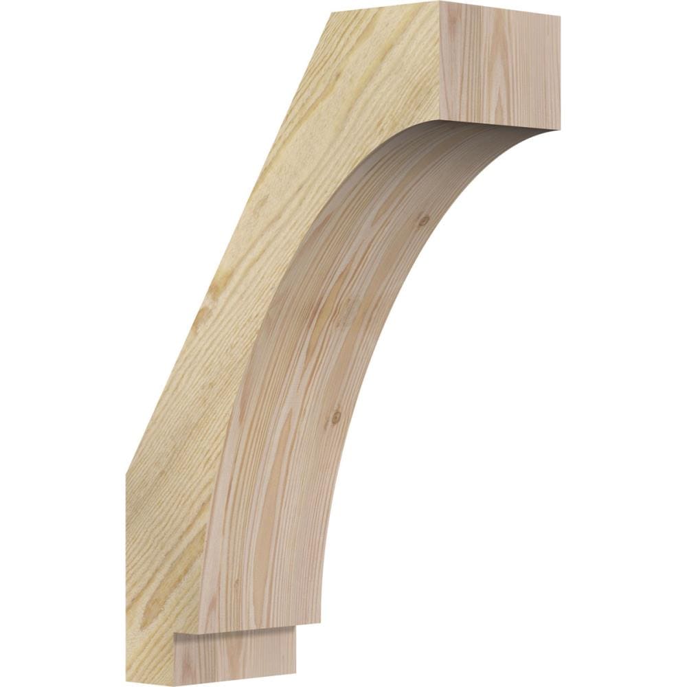 Ekena Millwork BRC06X14X22IMP00RDF 6-in x 14-in x 22-in Douglas Fir Unfinished Wood Imperial Rough Sawn Knee Brace