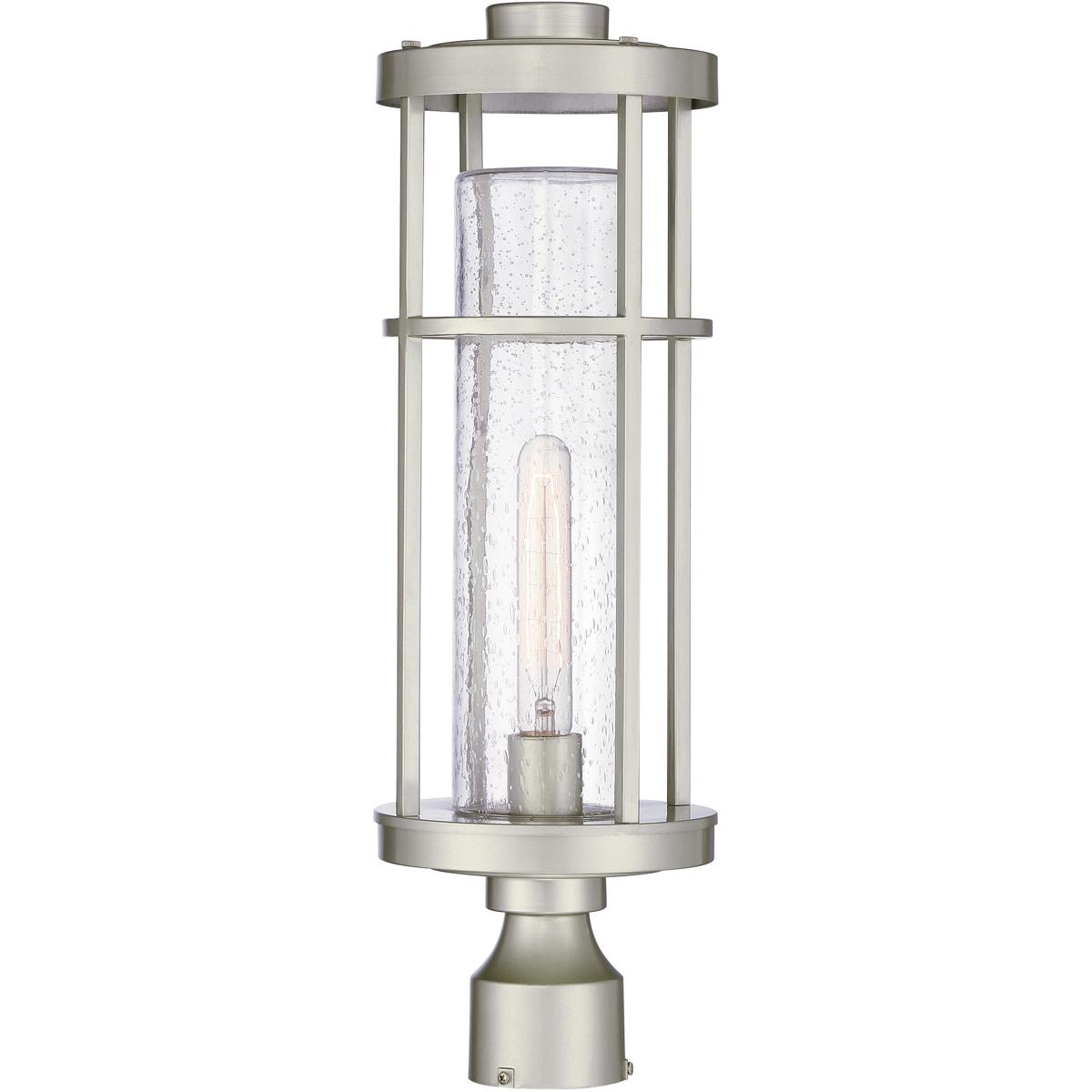 Encompass 22.38-in Satin Aluminum Transitional Outdoor Light post lantern