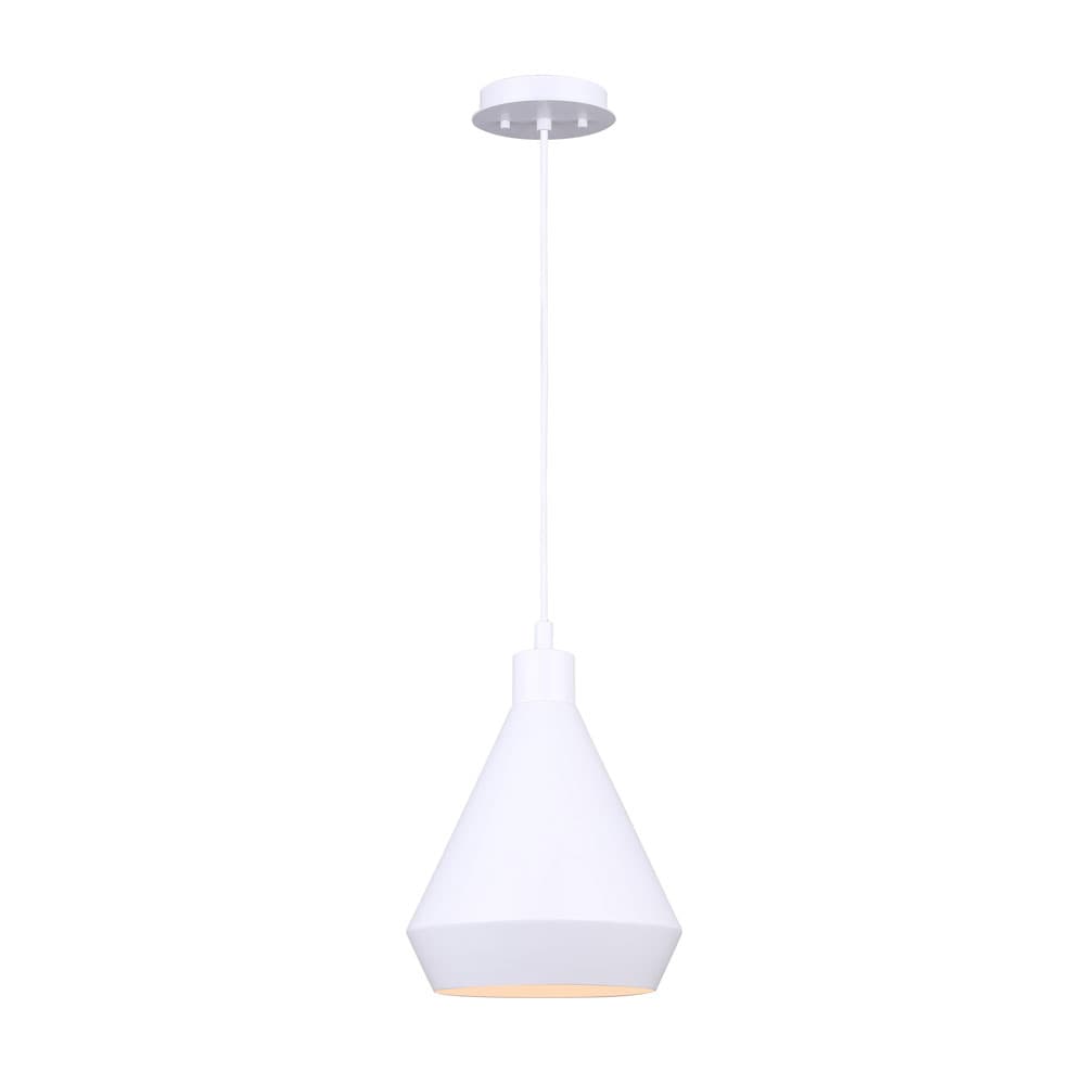 Canarm IPL1020A01WH Byck White Modern/contemporary Dome Mini Hanging Pendant light