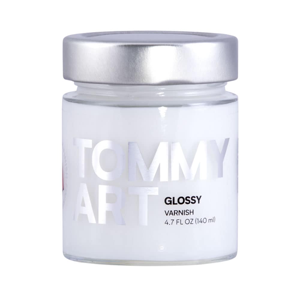 Tommy Art AS090-140 Water-based Pre-tinted Low Odor Glossy Varnish 140Ml Paint (4-oz)