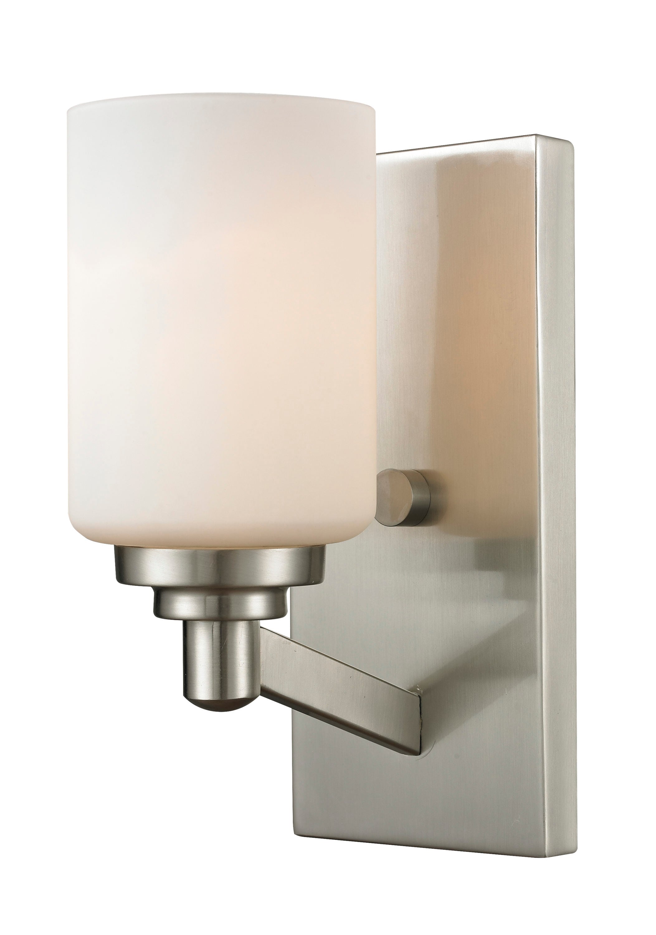Z-Lite 410-1S Montego 4.5-in W 1-Light Brushed Nickel Transitional Wall Sconce