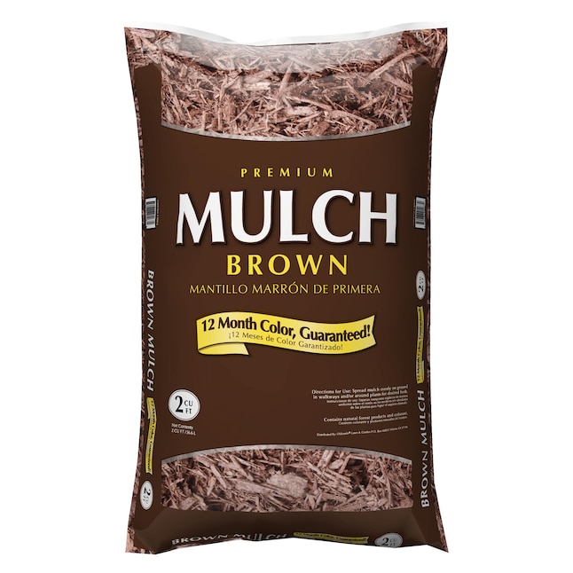 Premium 2-cu ft Dark Brown Hardwood Mulch in the Bagged Mulch ...