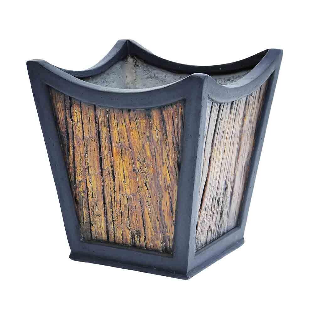 MPG Planters PC7164MW Square 13.0-in W Medium Multiple colors/finishes Mixed/Composite Indoor/Outdoor Planter