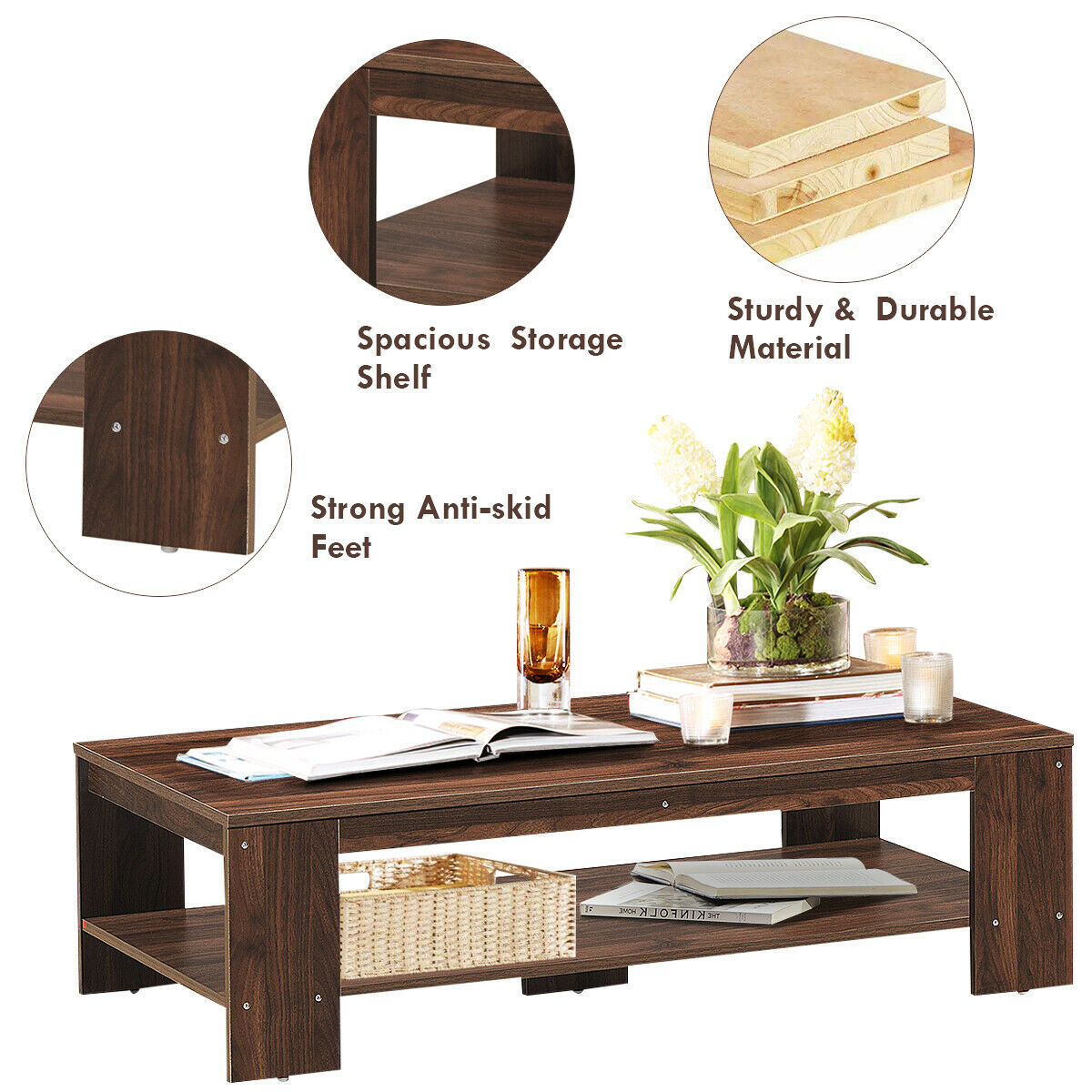 Costway GYM03873 Coffee-Tables - View #5