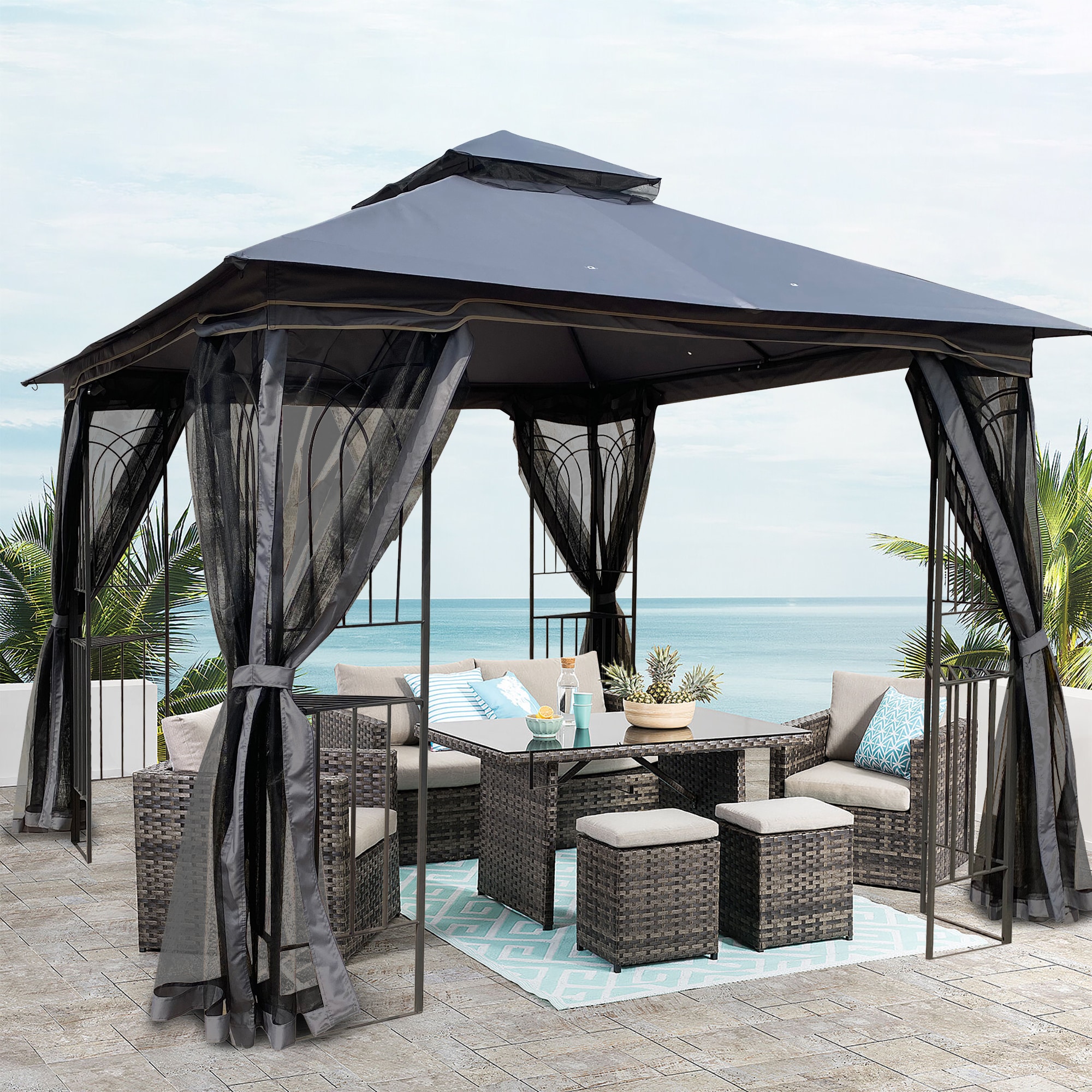 Damerin Z-GA08 Wood-Resin-Gazebos - View #3