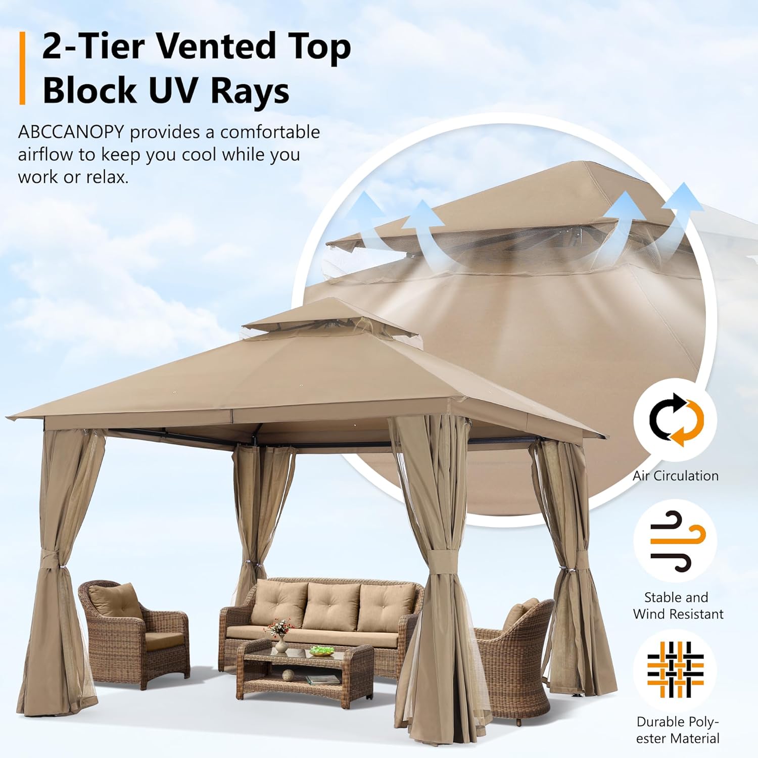 ABCCANOPY ABC-DNSVC-ZRJ Wood-Resin-Gazebos - View #3