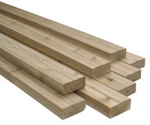  RADCNS4SE020416 2 x 4 x 16 Con-Common Surfaced Redwood Decking