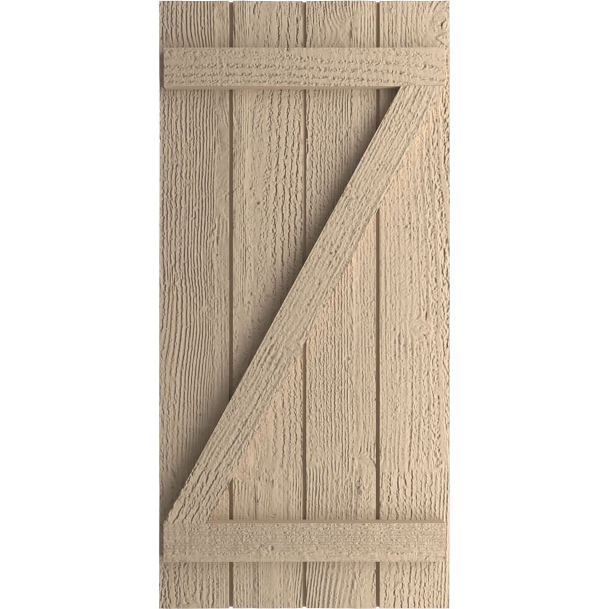 Ekena Millwork 22 In. x 80 In. Rustic Four Board Joined Board-n-Batten ...