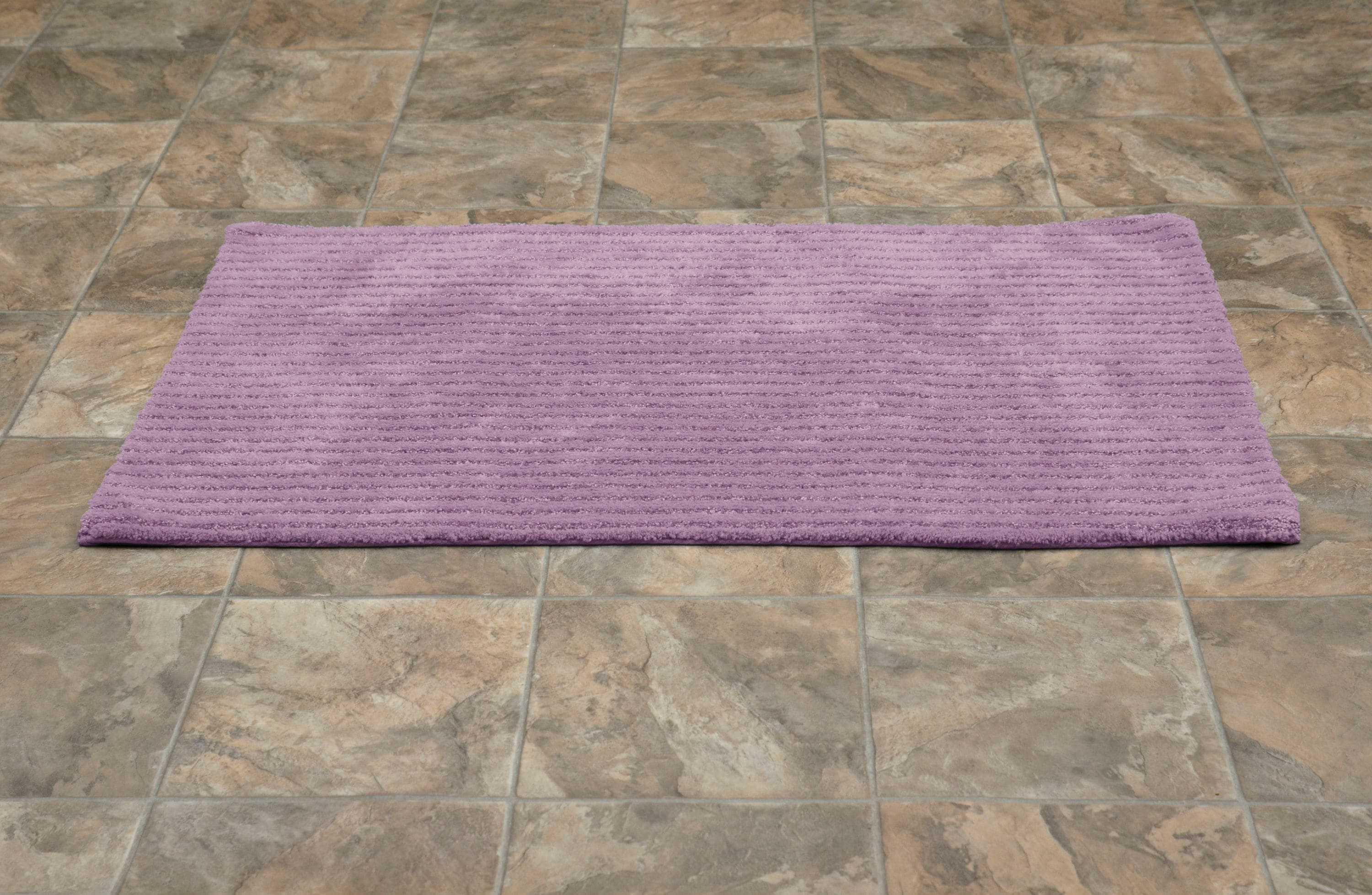 LMSM Lavender Bathroom Rugs, Purple Bath Mats for One Size, Purple