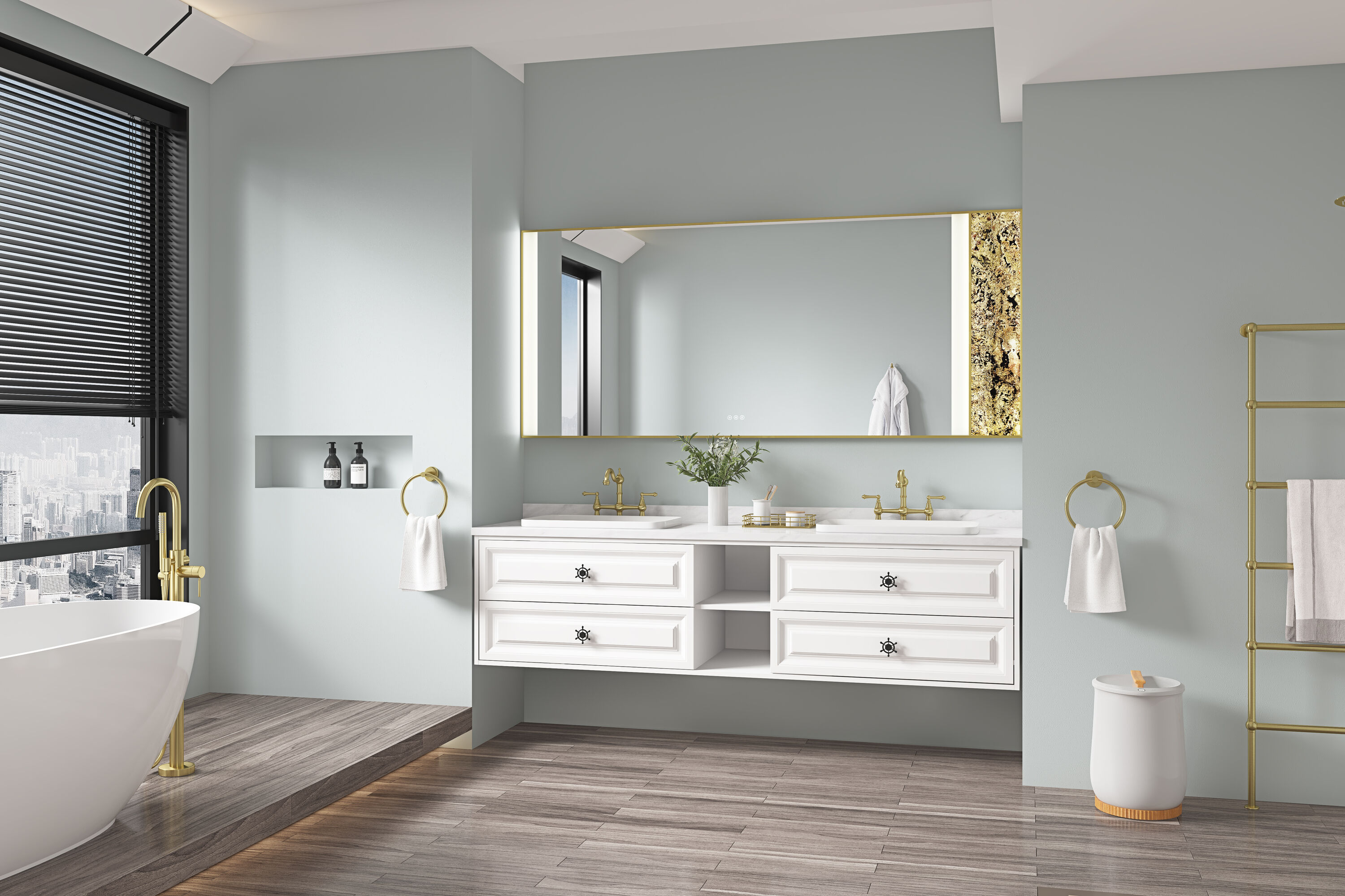 Vacolite KP37236-BG-TK Framed-Bath-Mirrors - View #3
