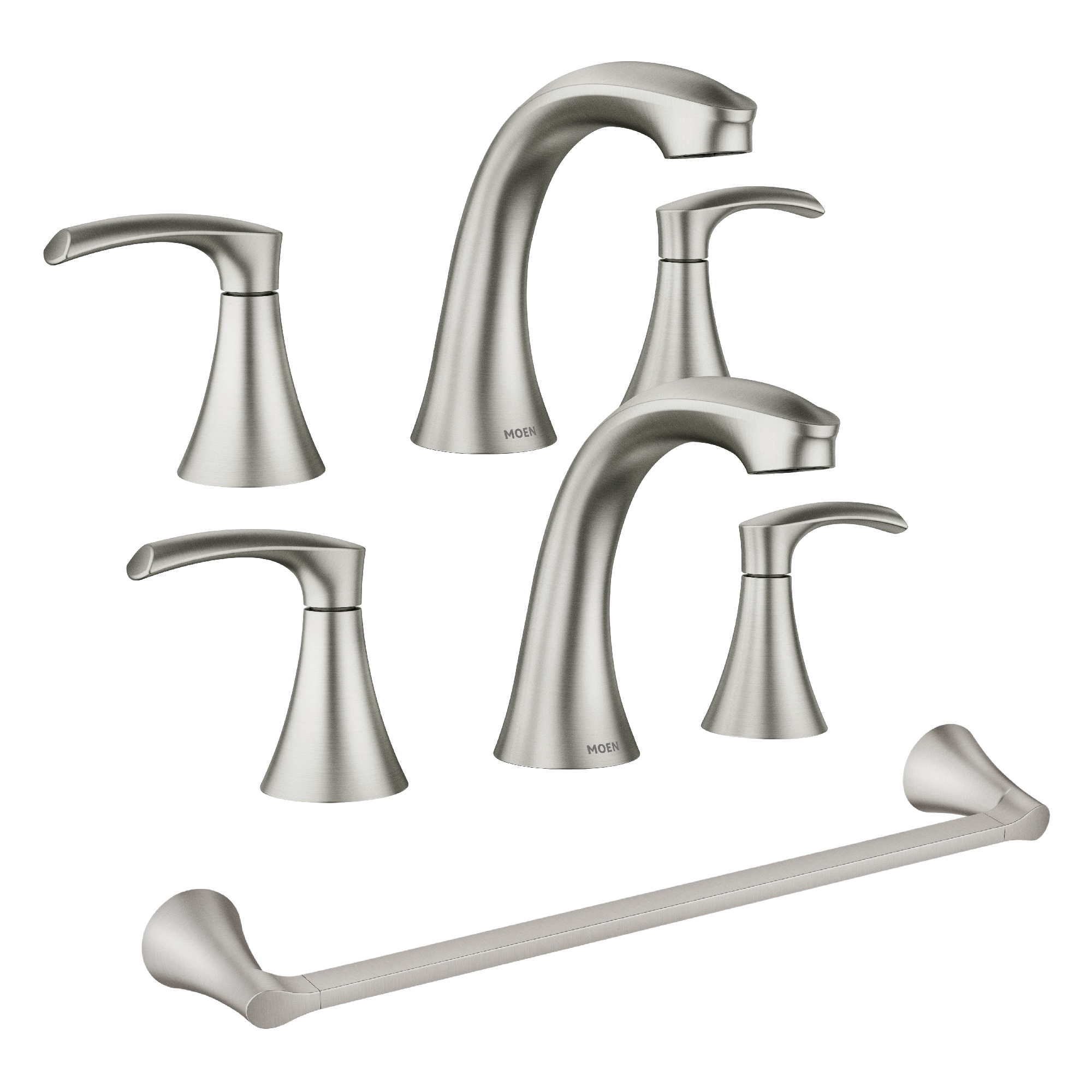 Shop Moen Graeden 8in Widespread 2-Handle Bathroom Faucet 2 Pack with ...