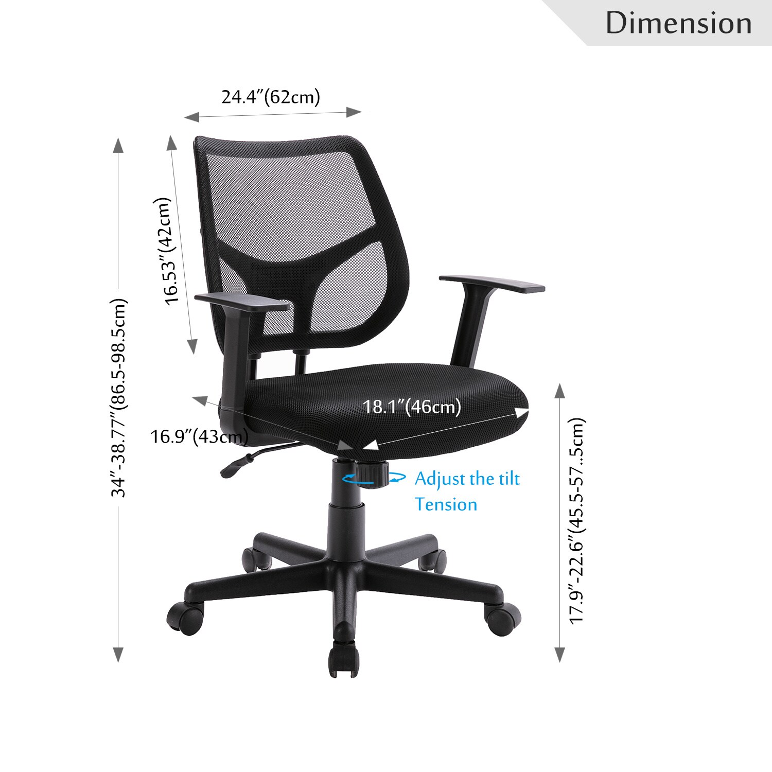 CASAINC CR-D0102HH0LPW Office-Chairs - View #7