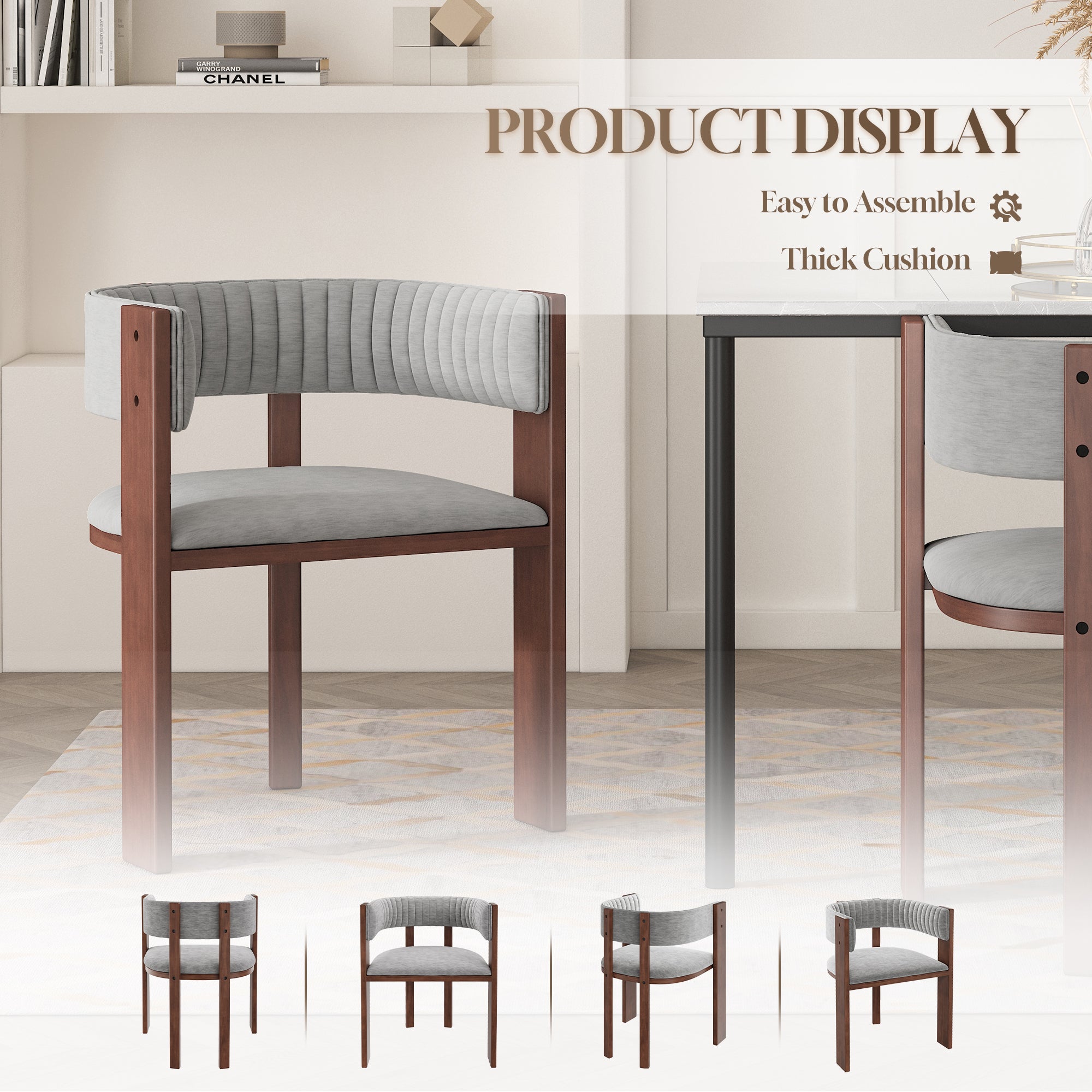 Boyel Living BLWCWS6198-GY Dining-Chairs - View #5