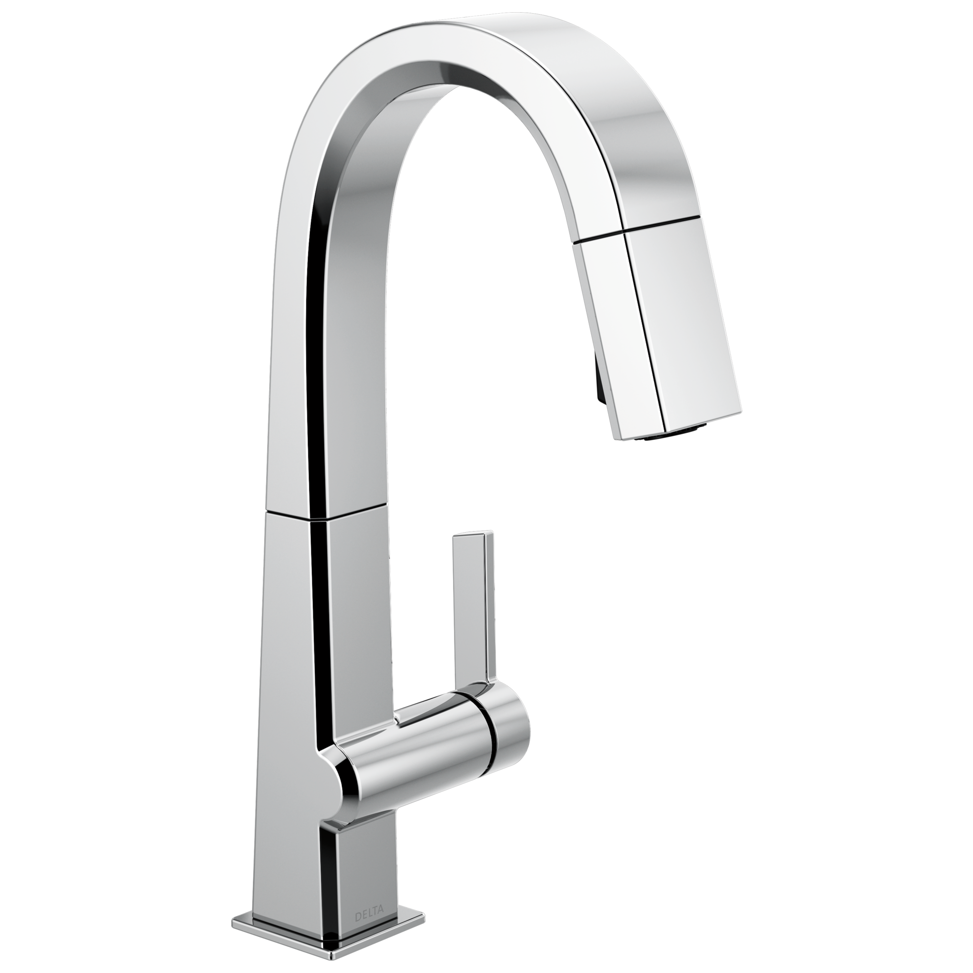 Modern Chrome Pull-Down Kitchen Faucet with 360° Swivel