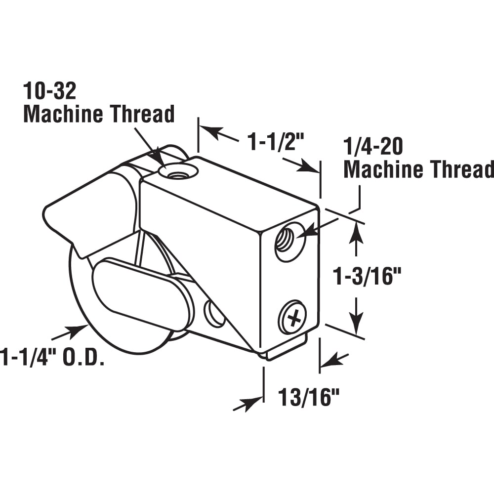 Prime-Line D 1532 Sliding-Patio-Door-Roller-Assemblies - View #2