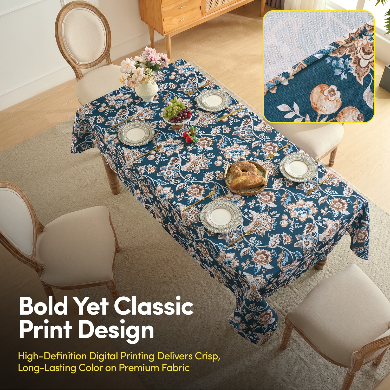 Sweet Home Collection LOW-TC-JAC-6084 Table-Covers - View #5